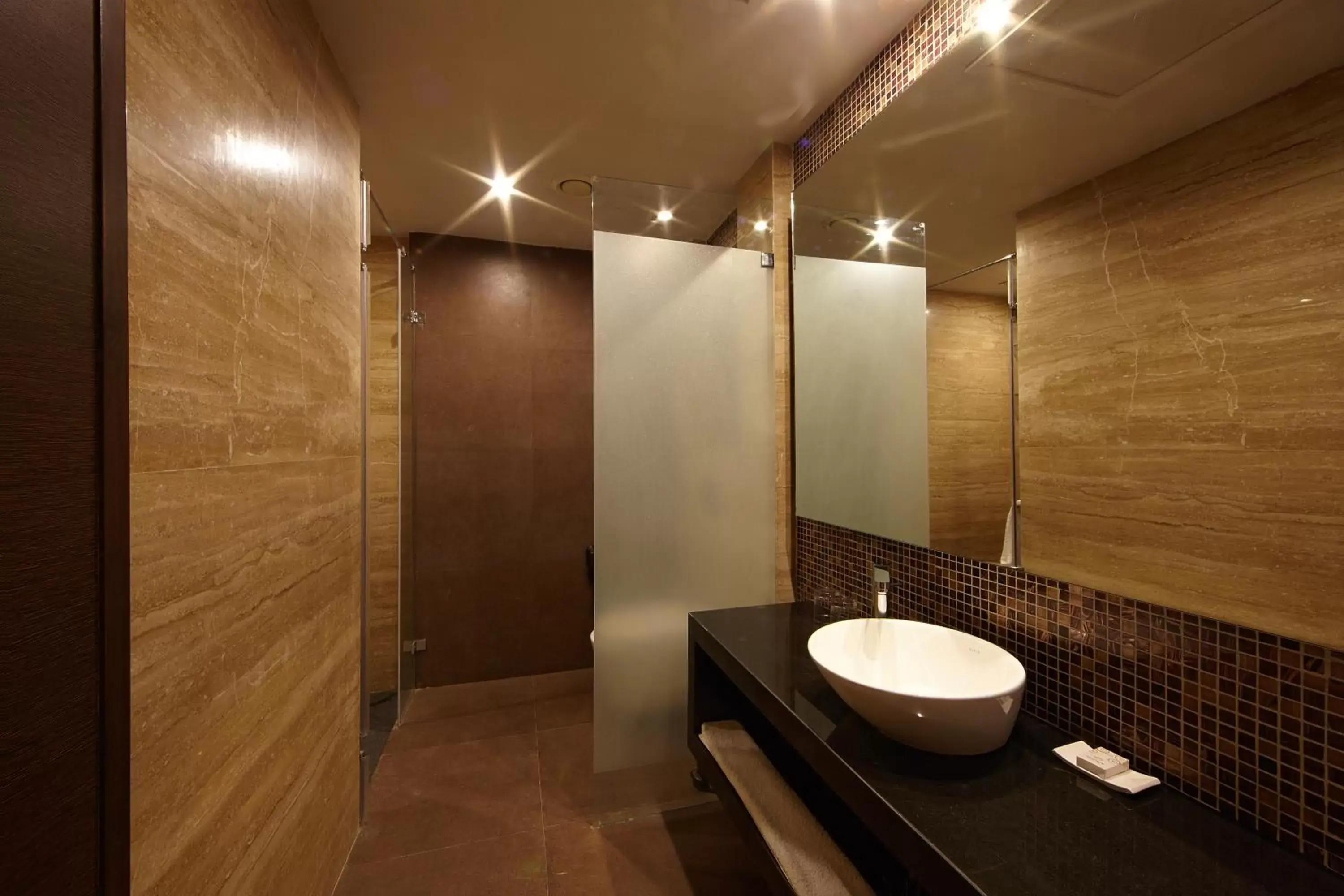 Bathroom in Golden Fruits Business Suites