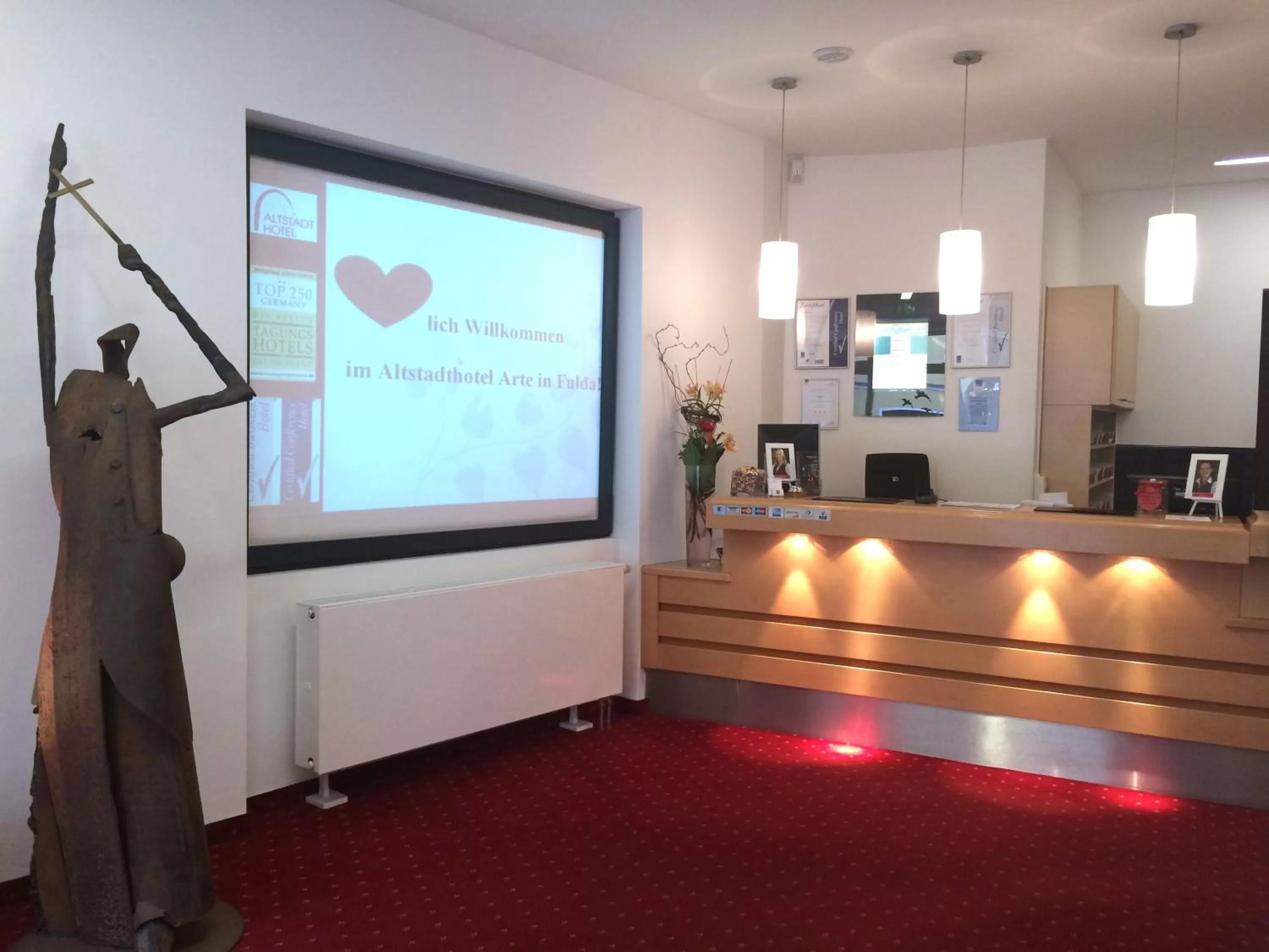 Lobby or reception in Altstadthotel Arte