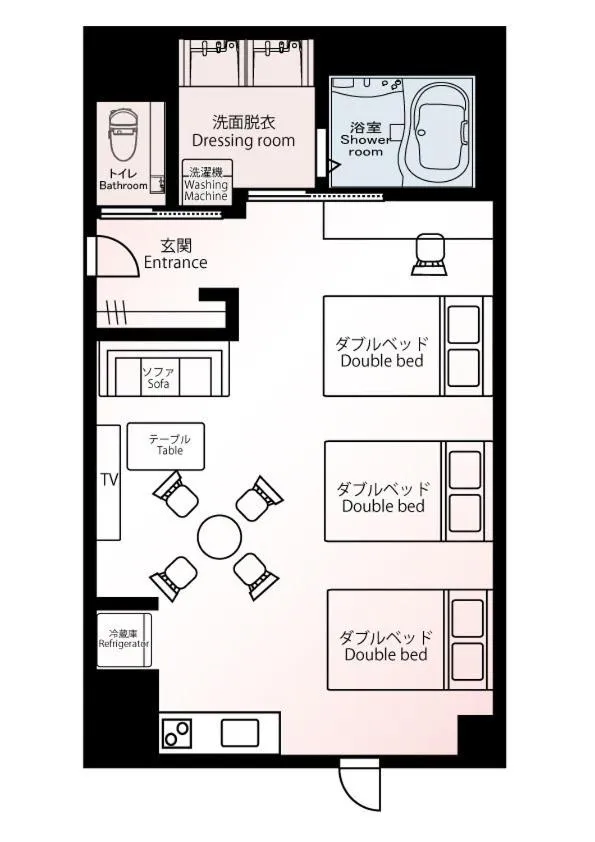 Photo of the whole room in Chiyokura HOTEL SHUKU Nagoya