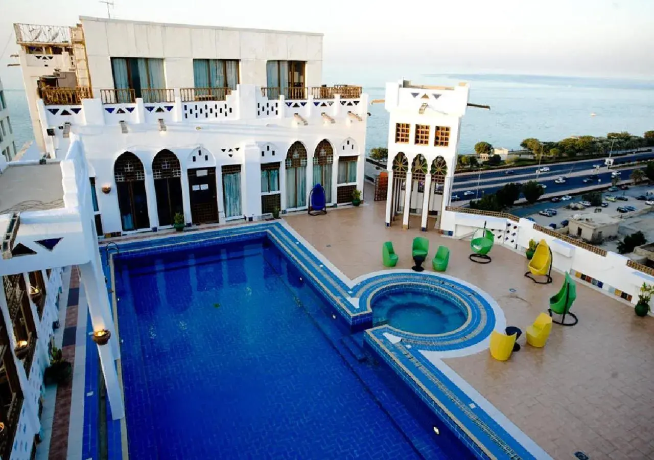 Swimming pool, Pool View in Kuwait Palace Hotel