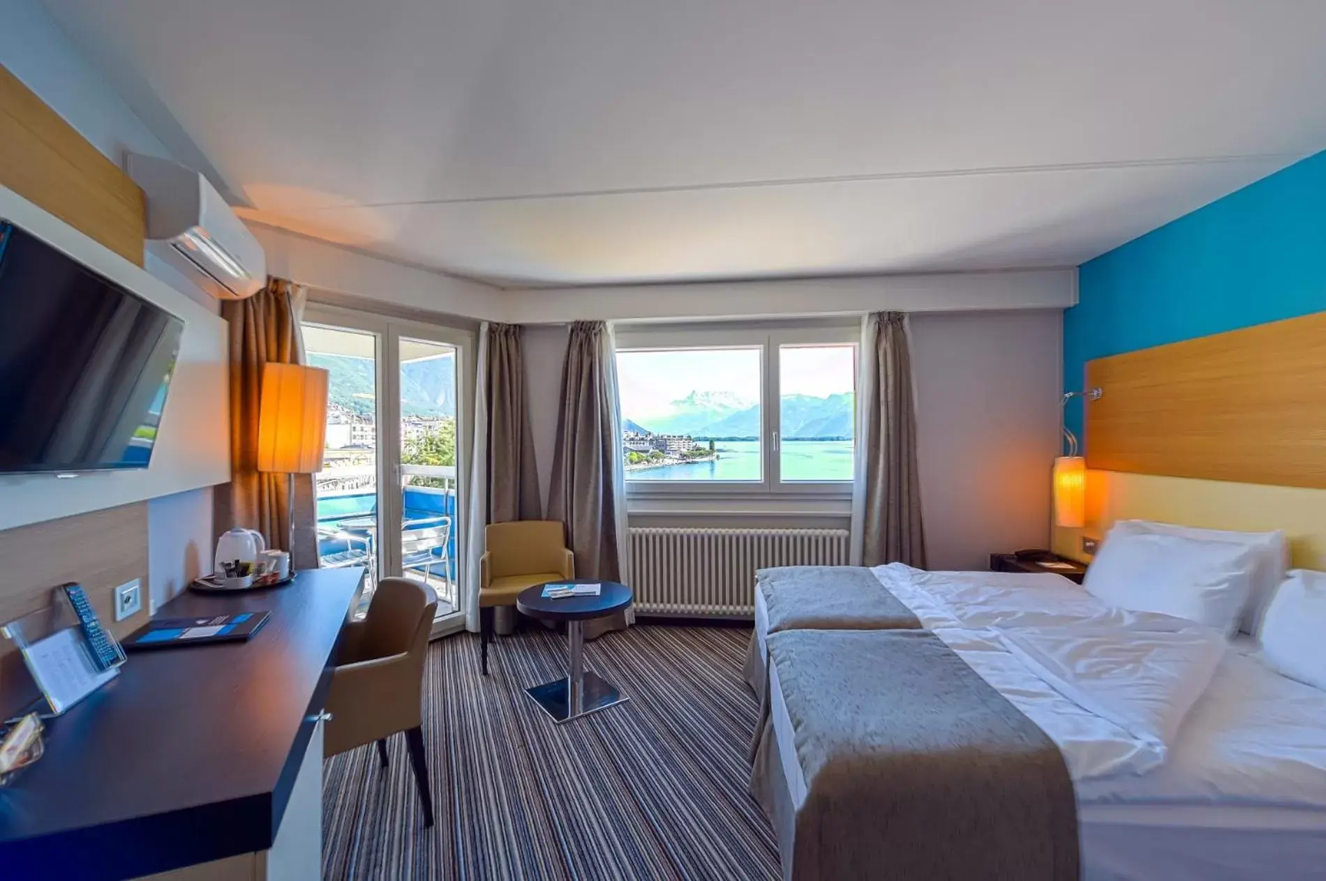 Bedroom in Eurotel Montreux