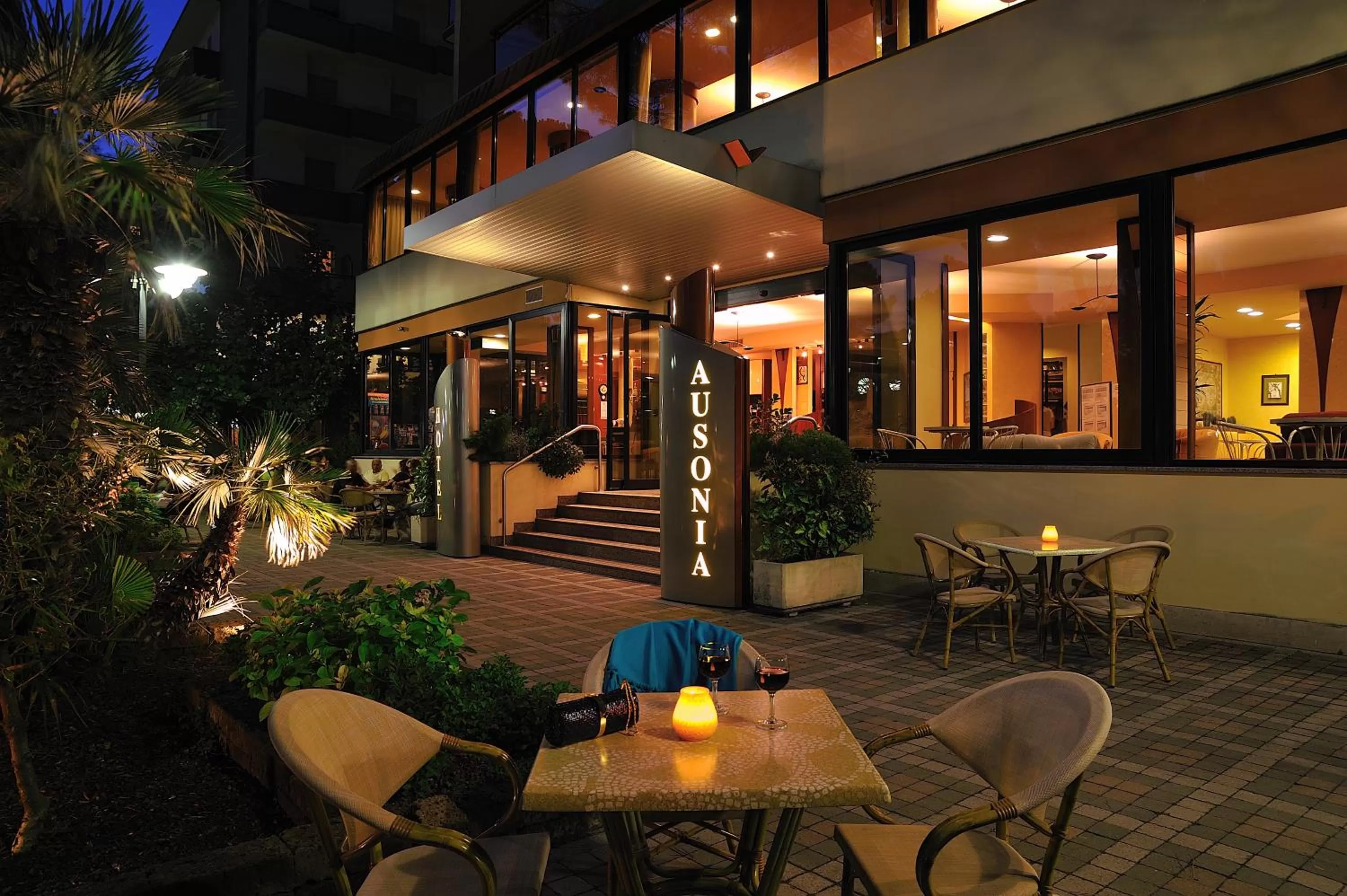 Patio in Hotel Ausonia