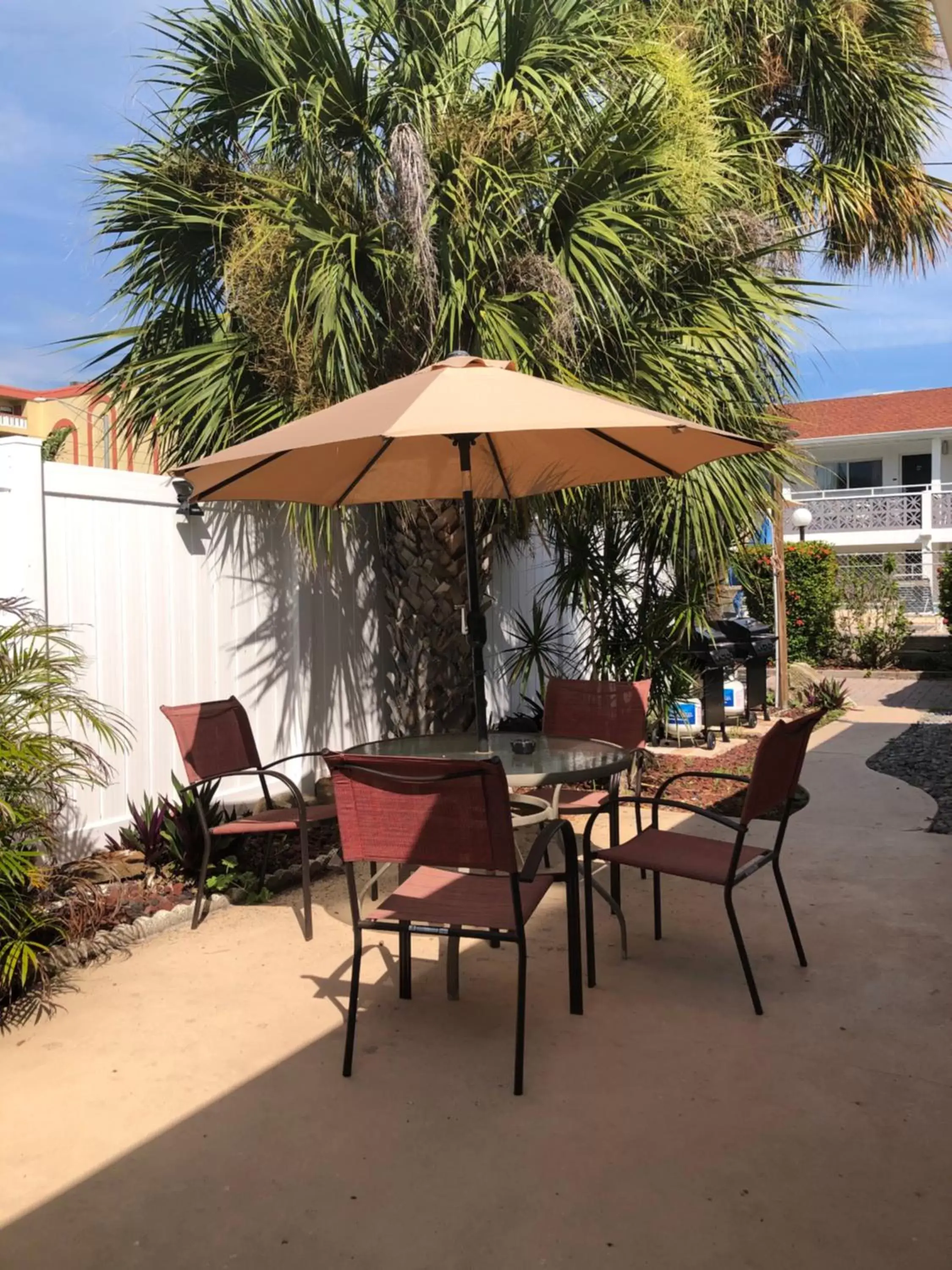 Patio in Holiday Isles Resort