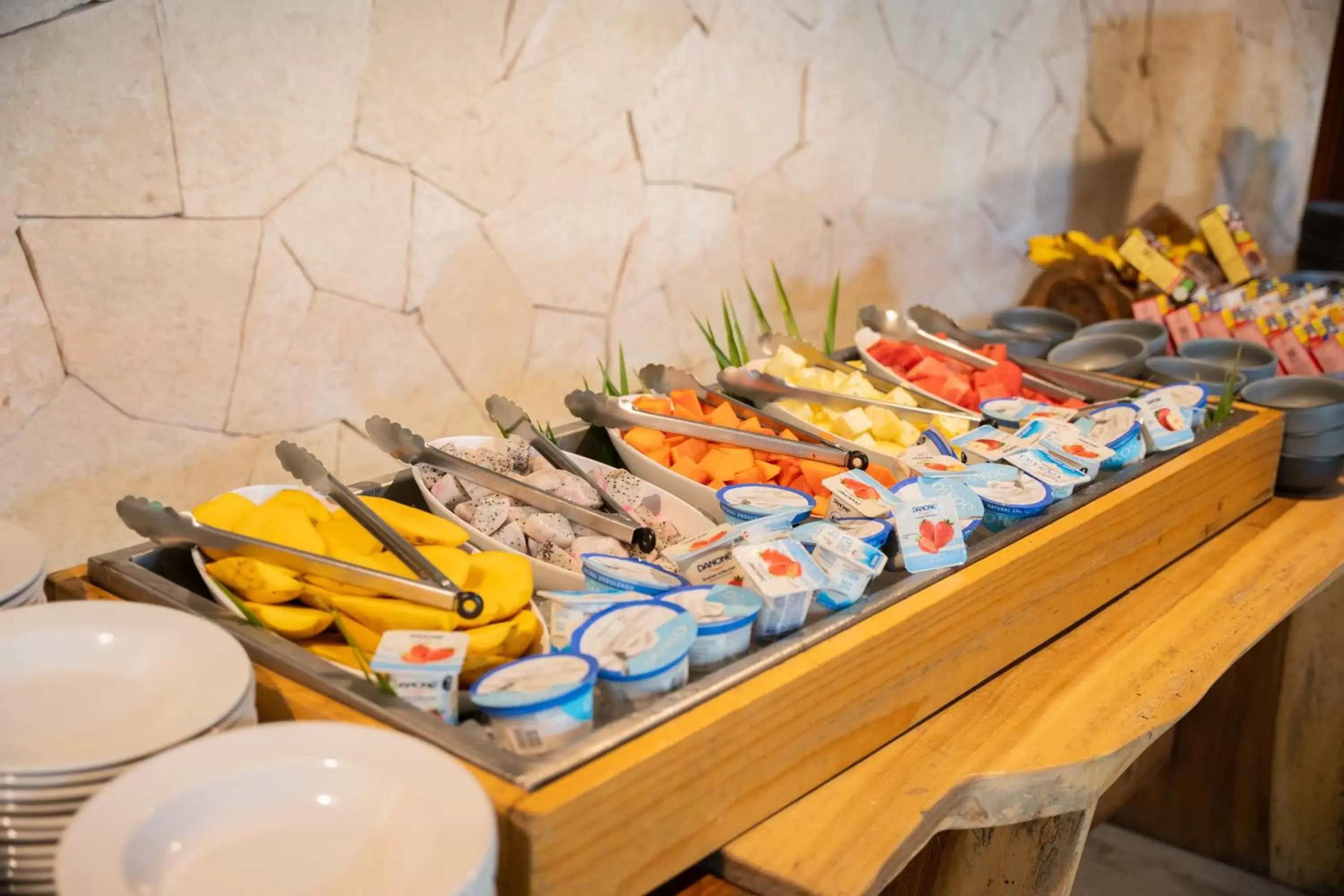 Breakfast in Petit Lafitte Beach Front Hotel & Bungalows Breakfast in Petit Lafitte Beach Front Hotel & Bungalows