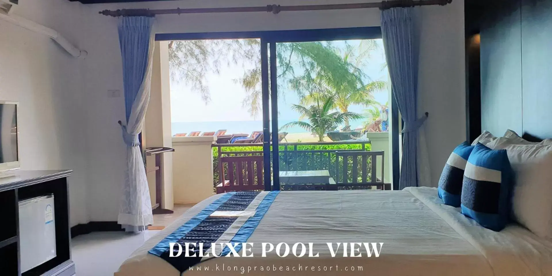 Deluxe Double Room with Pool View in Klong Prao Resort - SHA Extra Plus