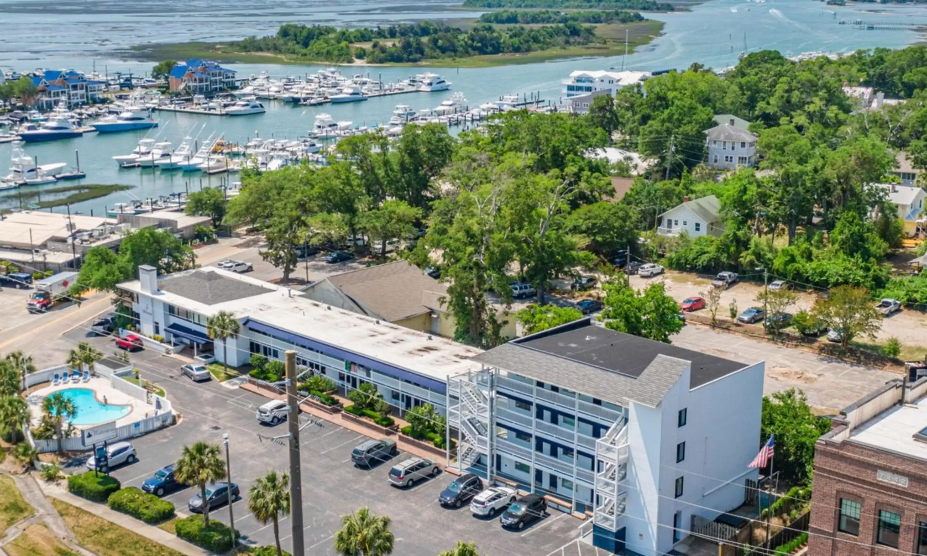 Property building, Bird's-eye View in The Waterway Pet Friendly by Carolina Retreats