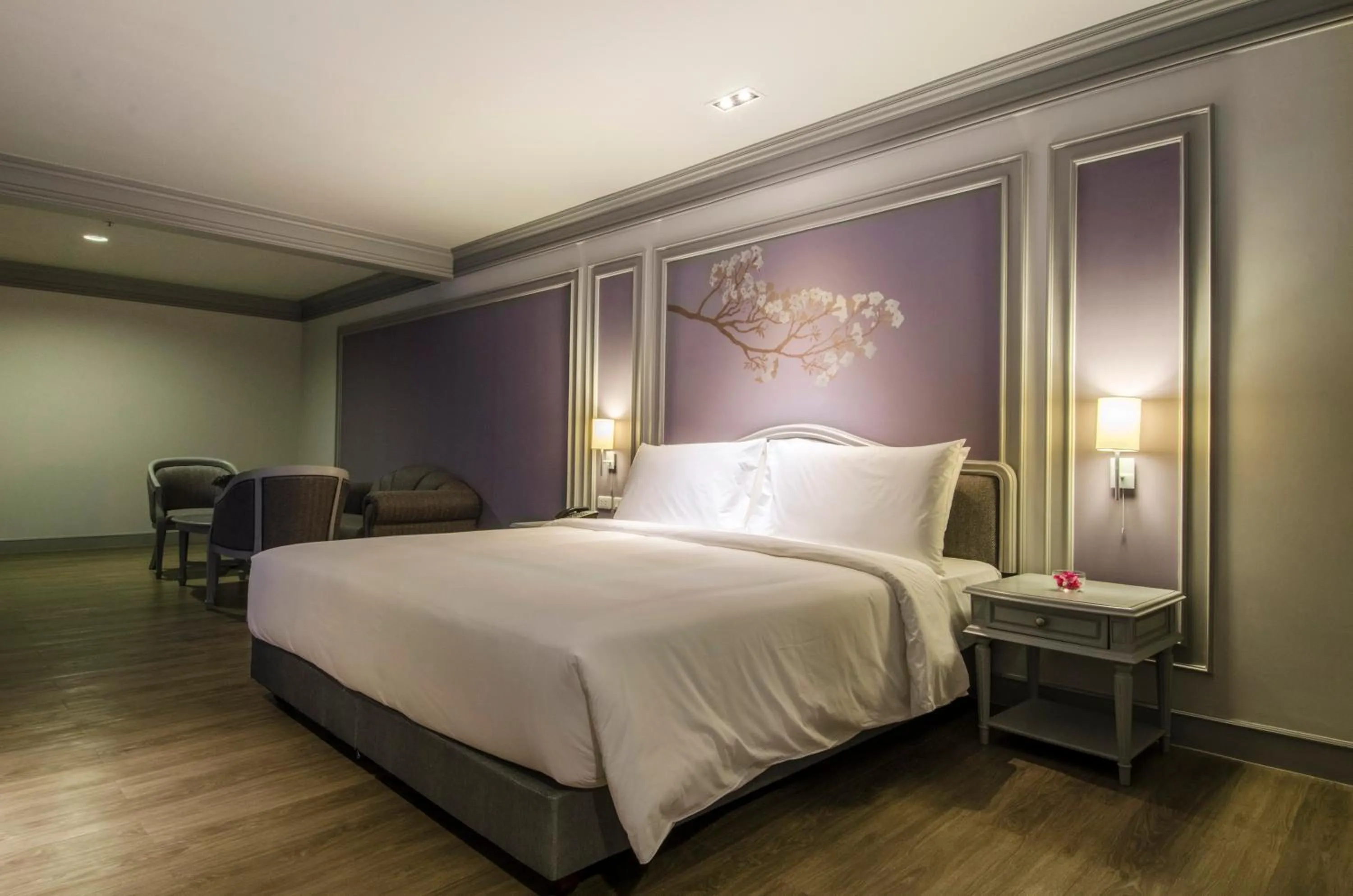 Bed in The Pantip Hotel Ladprao Bangkok