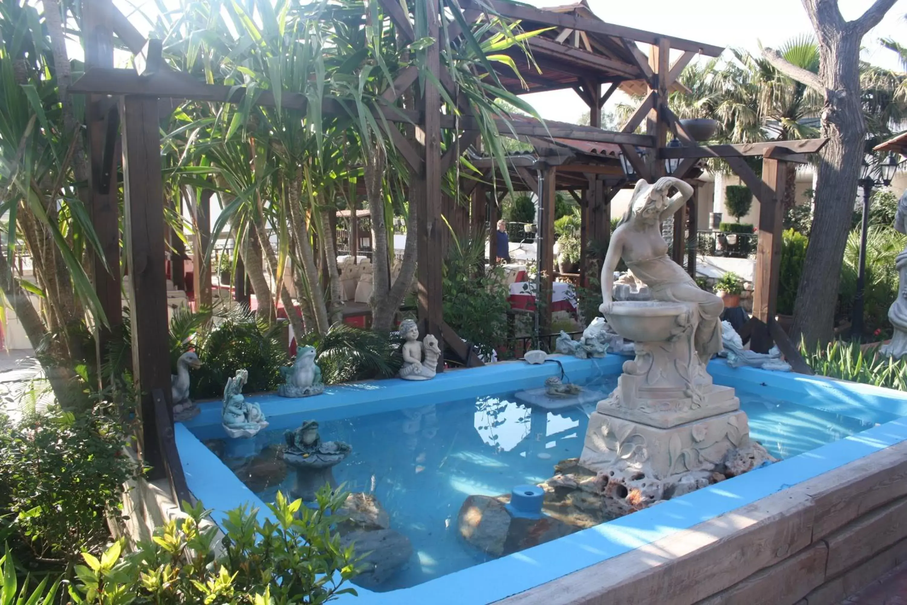 Decorative detail, Swimming Pool in Hotel La Carreta