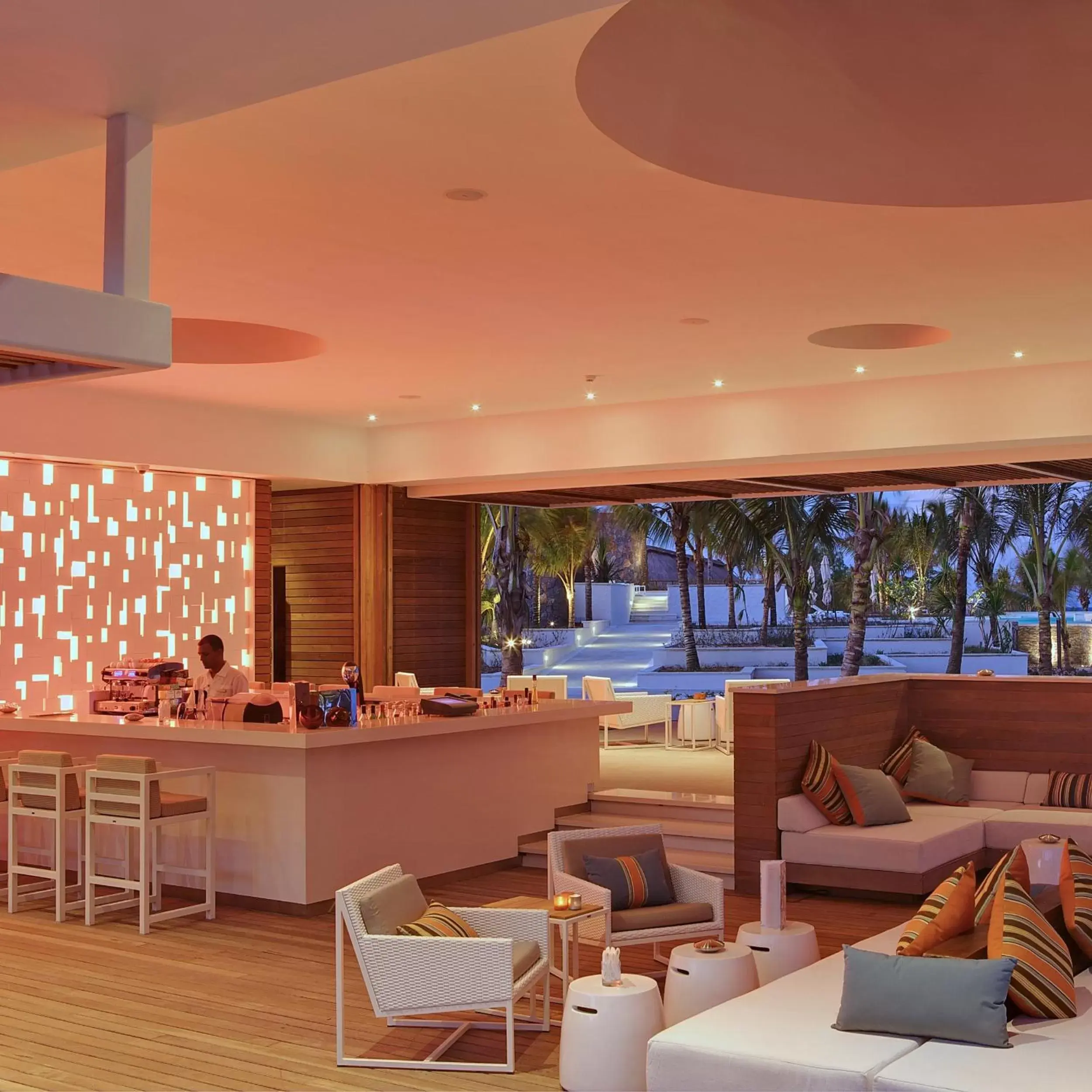 Lounge or bar, Restaurant/Places to Eat in Long Beach Mauritius