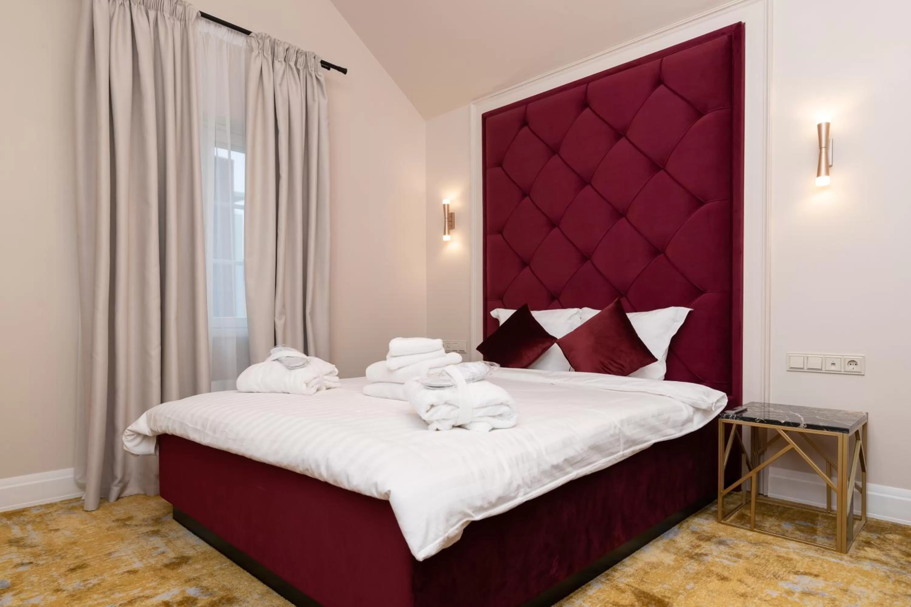 Bed in Hotel Meltzer Apartments