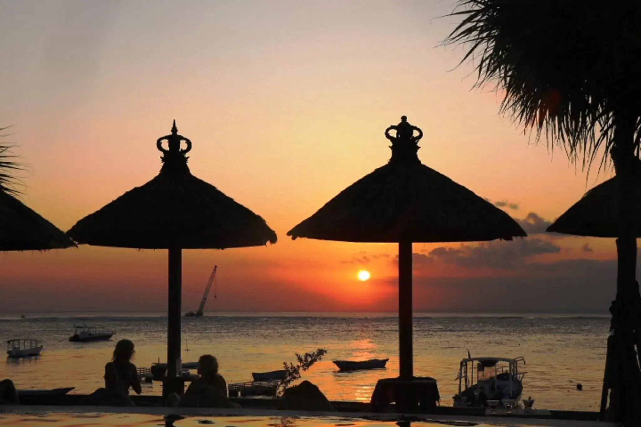 Sunset in Pemedal Beach Resort