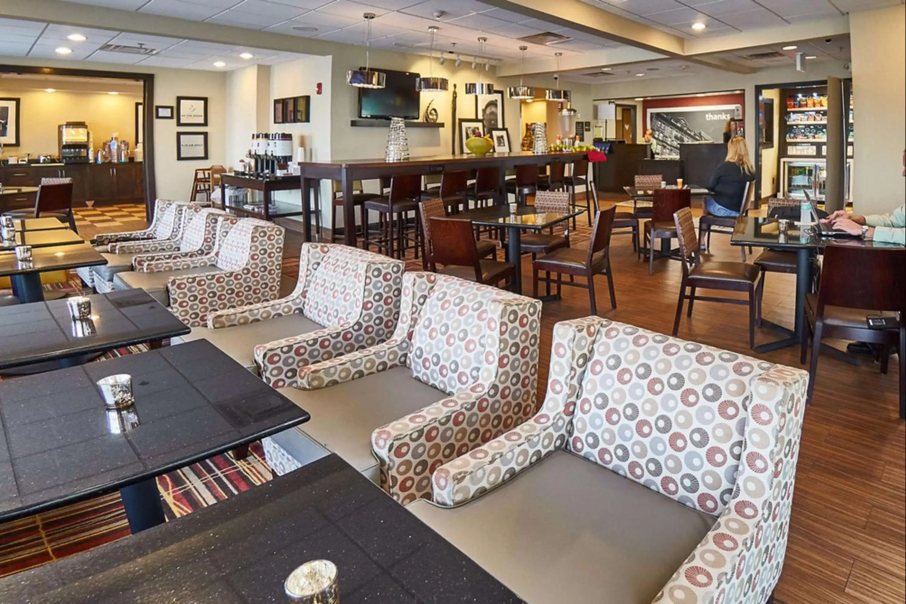 Lobby or reception, Restaurant/Places to Eat in Hampton Inn Uniontown