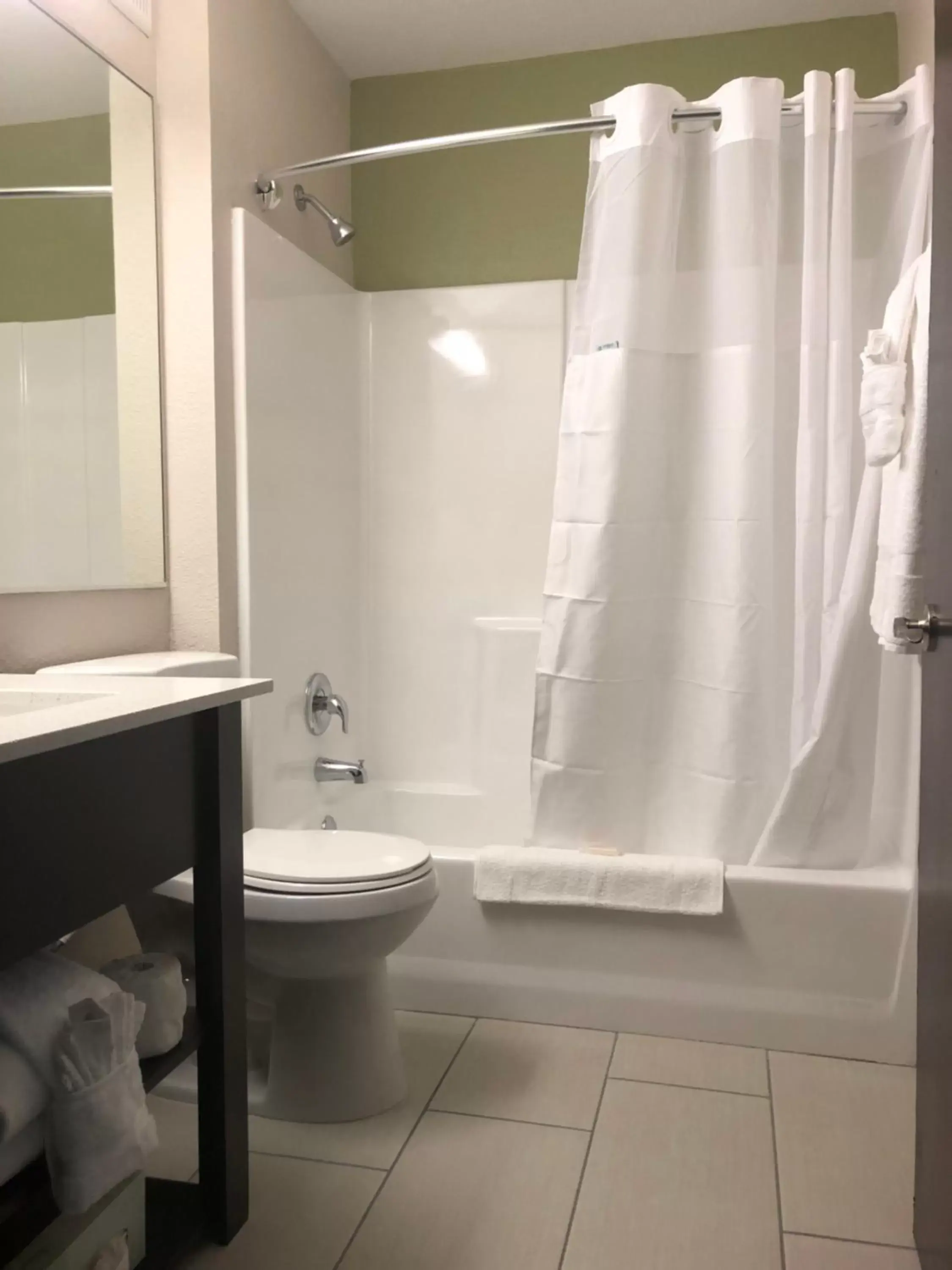 Shower, Bathroom in Baymont by Wyndham Phoenix I-10 near 51st Ave