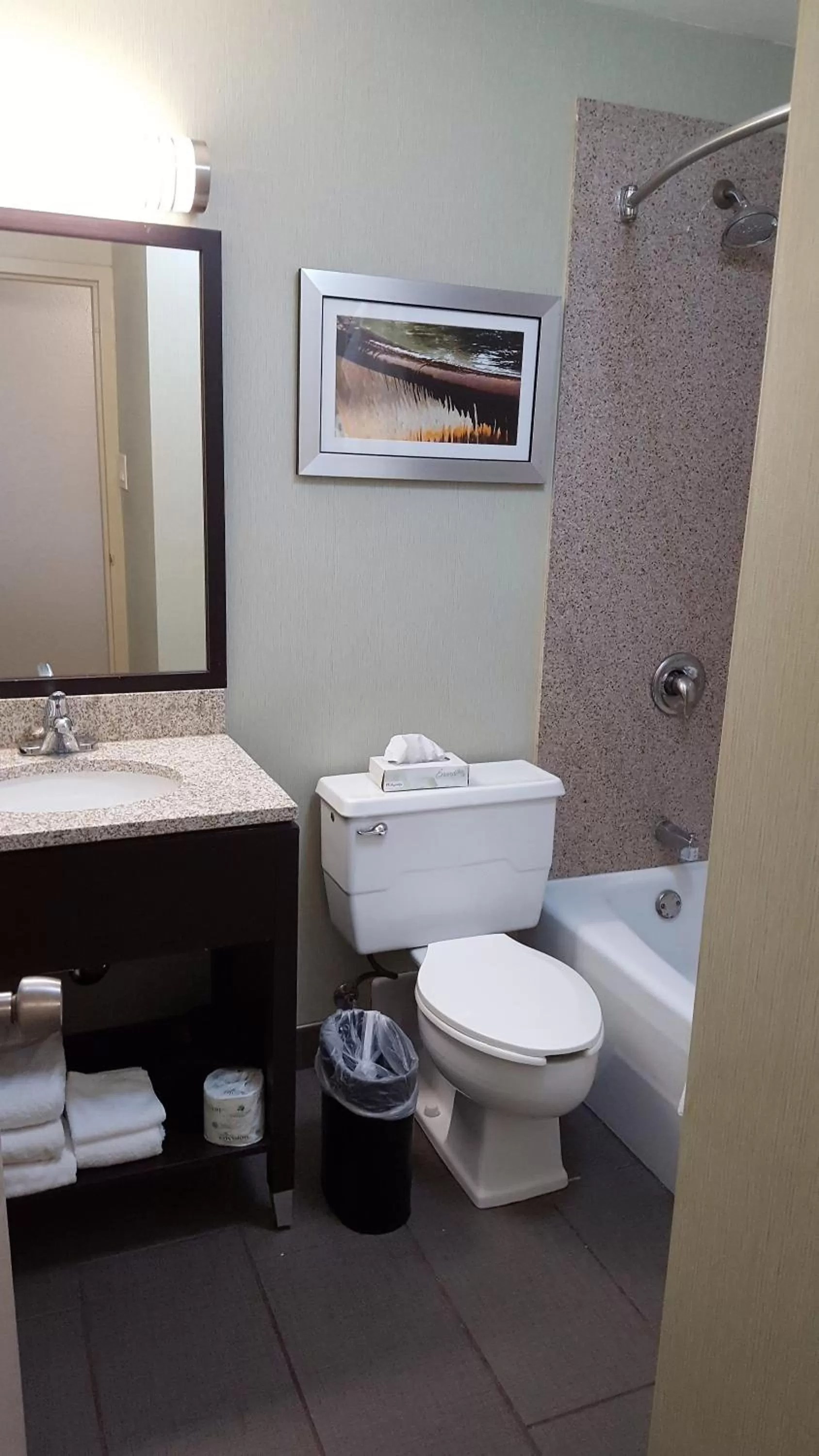 Bathroom in Wyndham Garden Kenosha Harborside