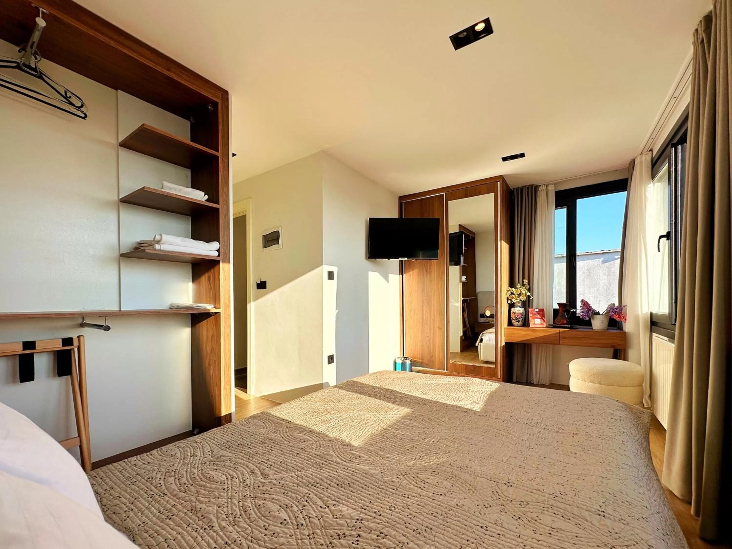 Bed in Sultan Pier Hotel