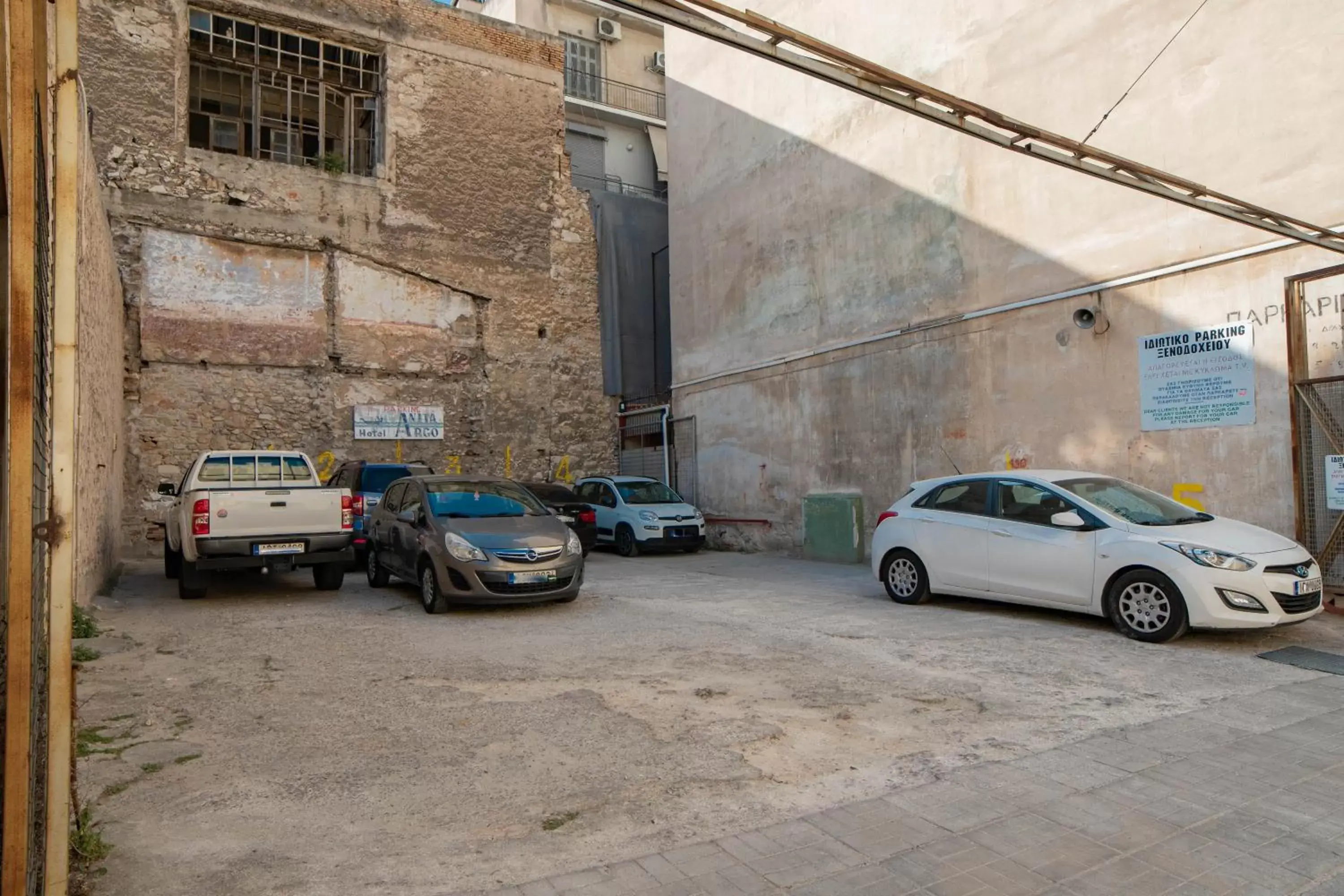 Parking, Property Building in Argo Hotel Piraeus