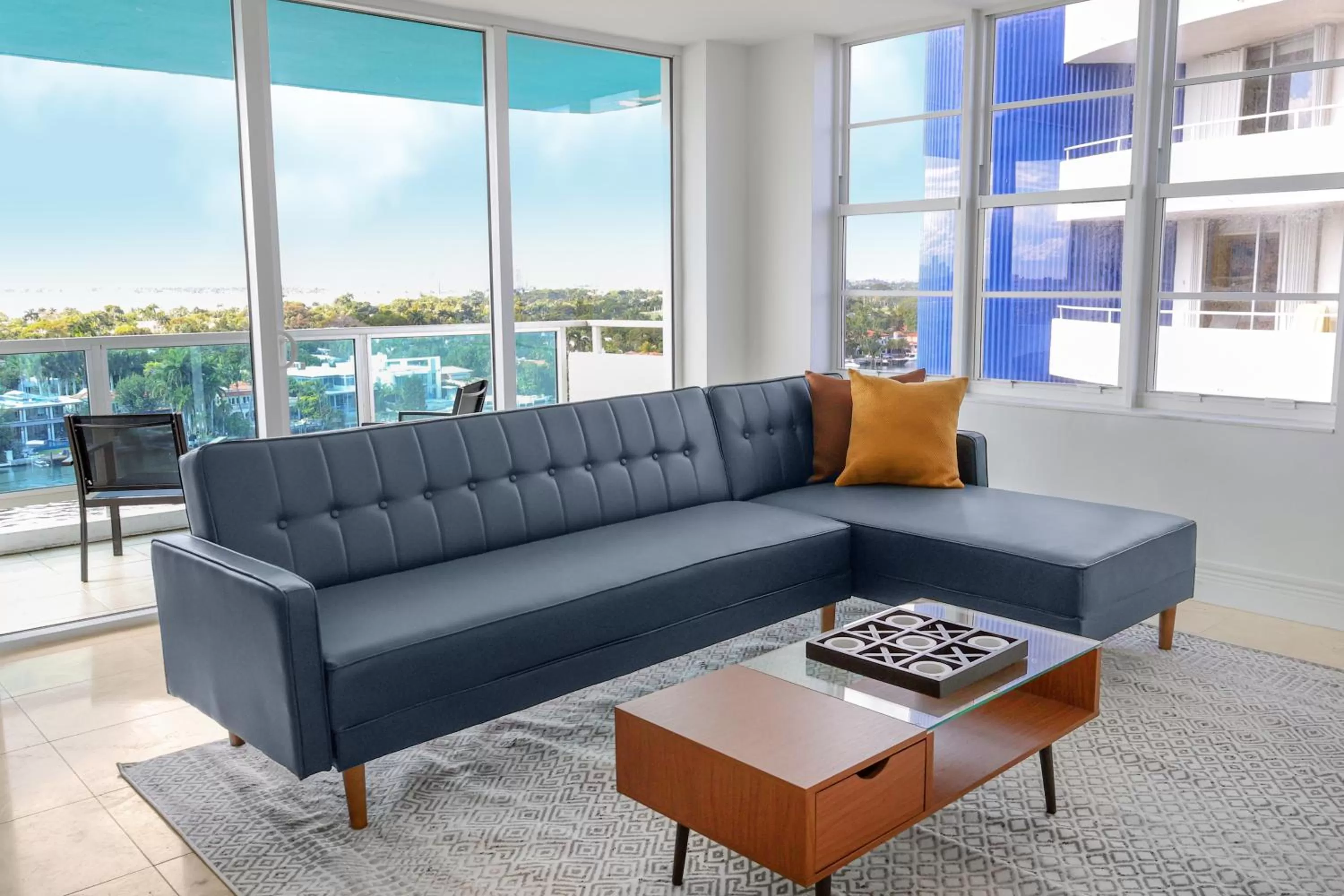 Living room in Seacoast Suites on Miami Beach