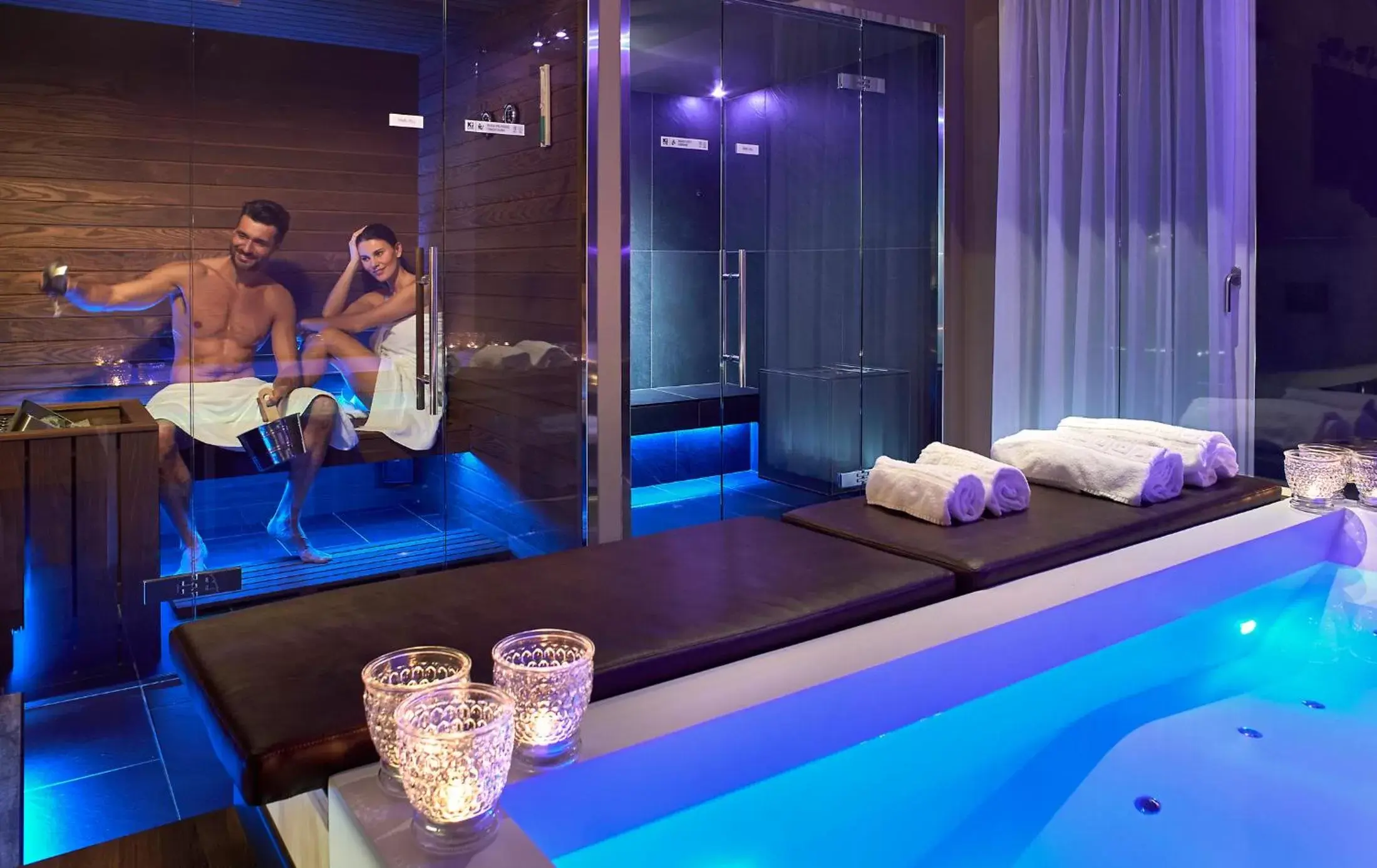 Sauna, Swimming Pool in Hotel Locanda Al Piave ***S