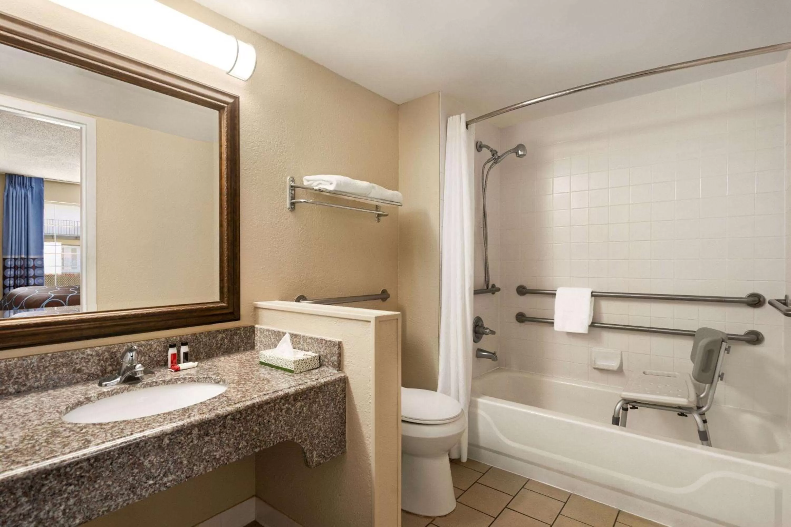 Bathroom in Super 8 by Wyndham Gulfport Airport NW Near Biloxi