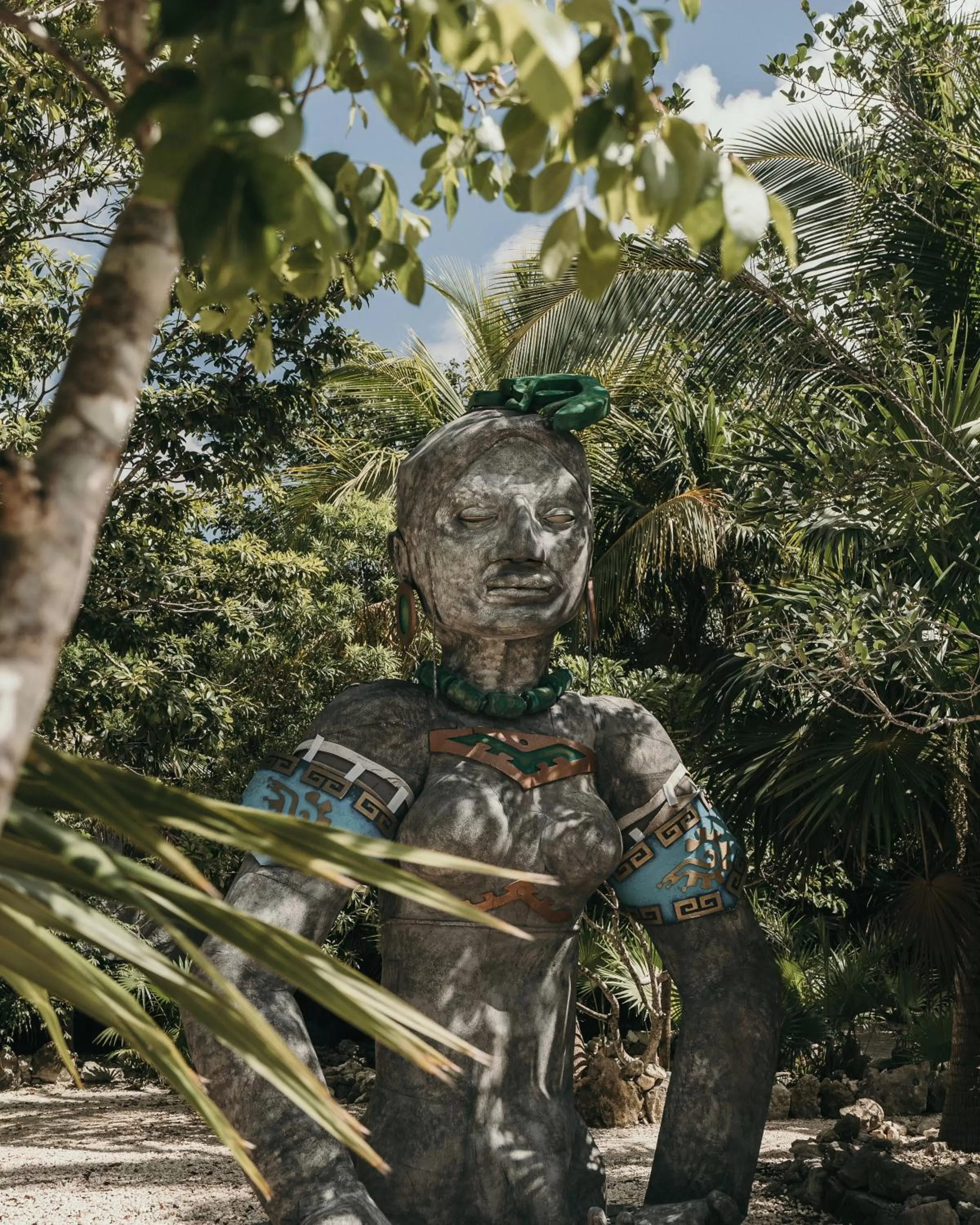 Decorative detail in Zamna eco-lodge Tulum