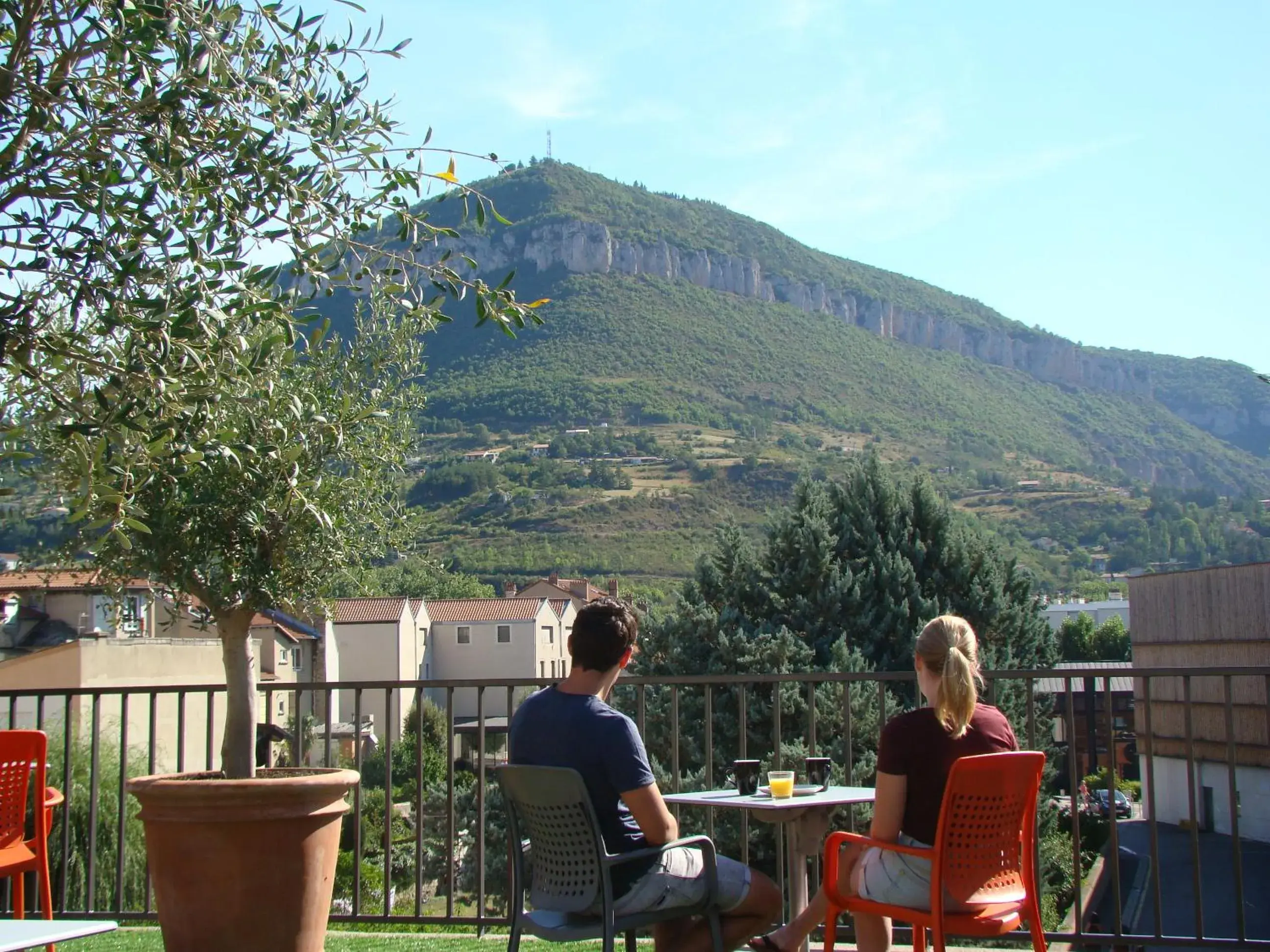 Mountain view in Hôtel la Capelle Millau