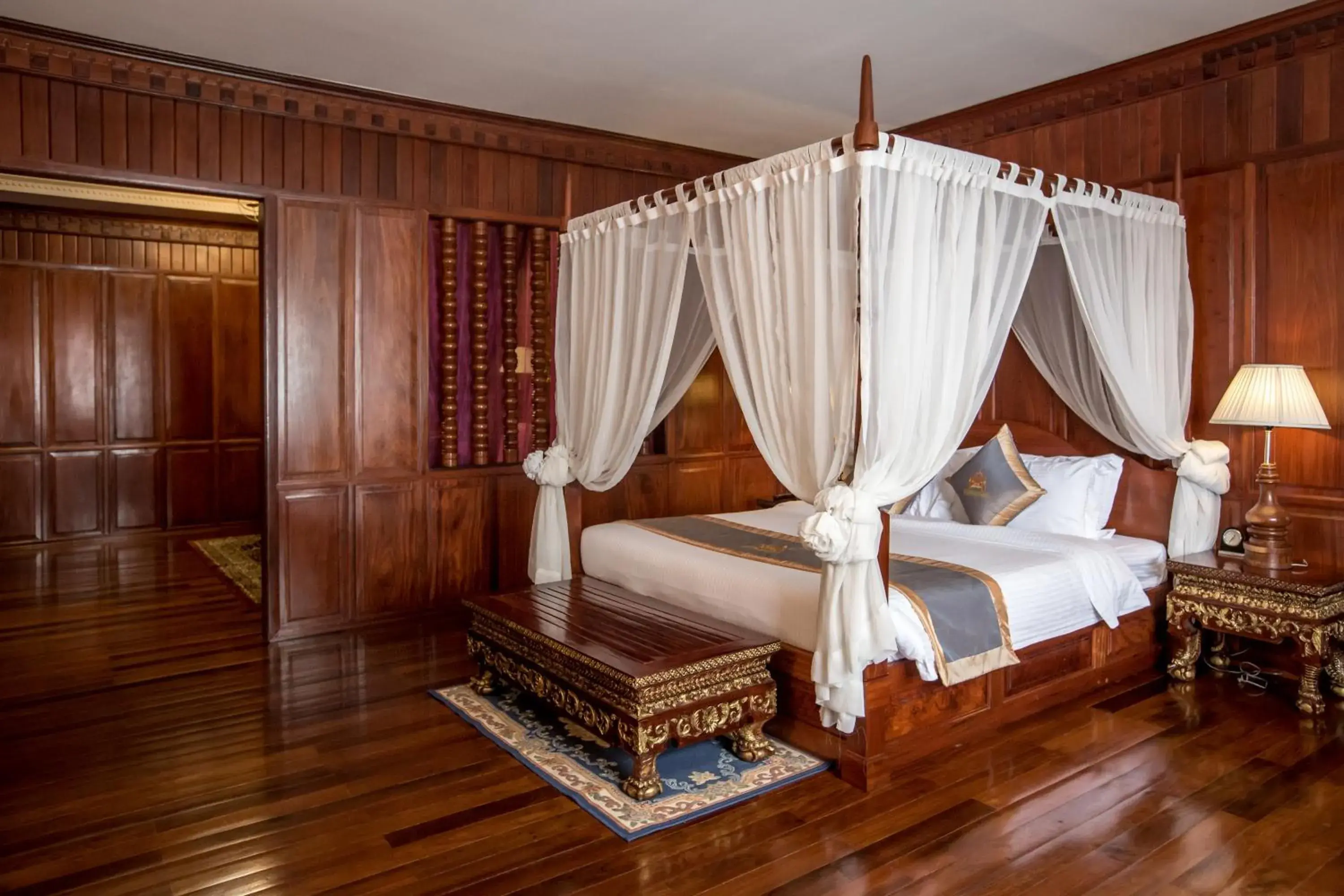 Bed in Empress Angkor Resort & Spa