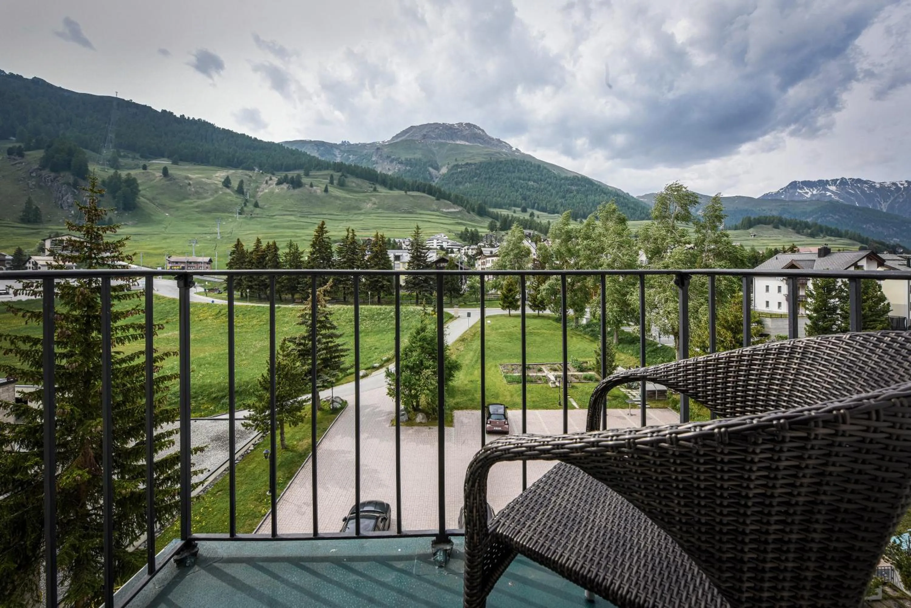 Natural landscape in Cresta Palace Celerina St Moritz Ski In and Ski Out