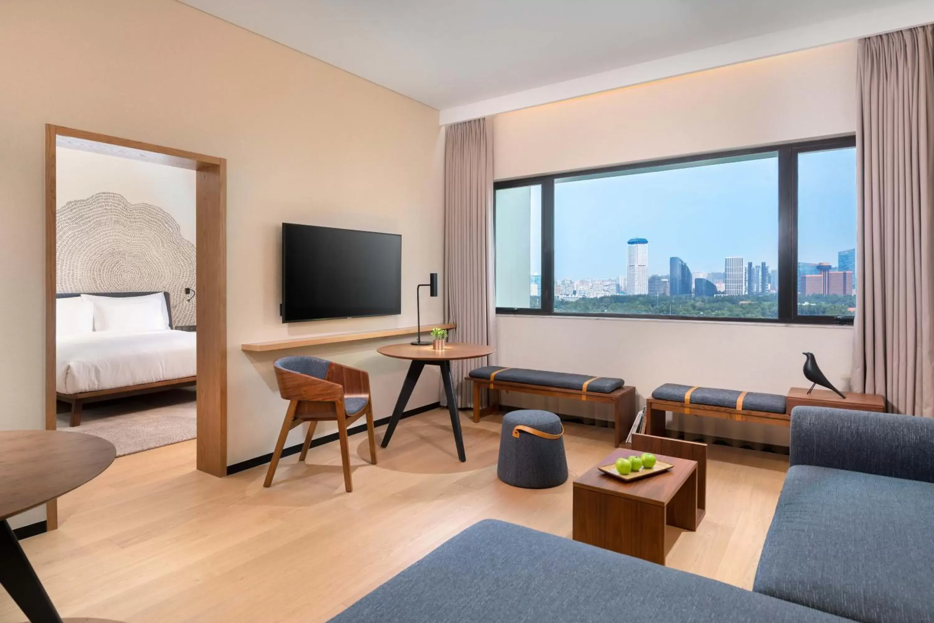 Living room, Seating Area in BEI Zhaolong Hotel, JdV by Hyatt
