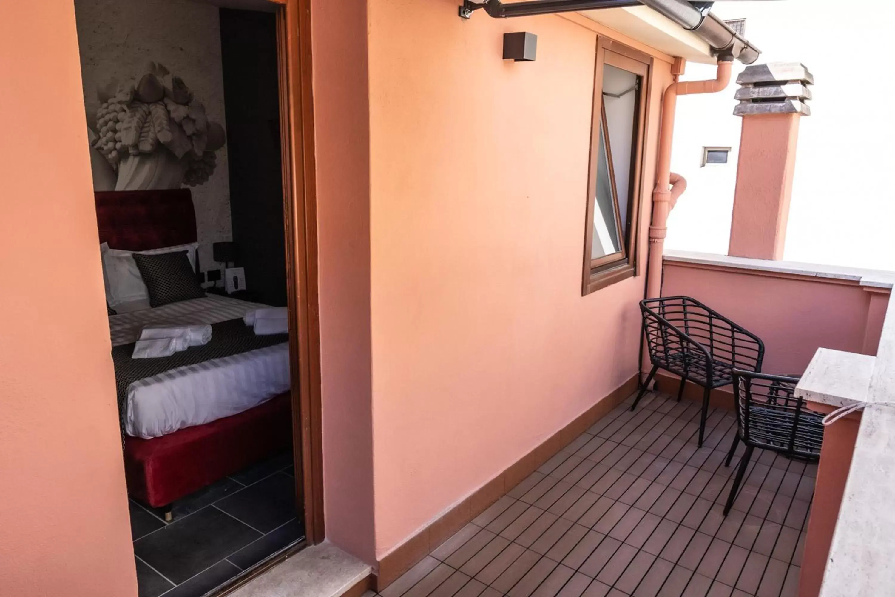 Balcony/Terrace, Bed in Relais Manzoni