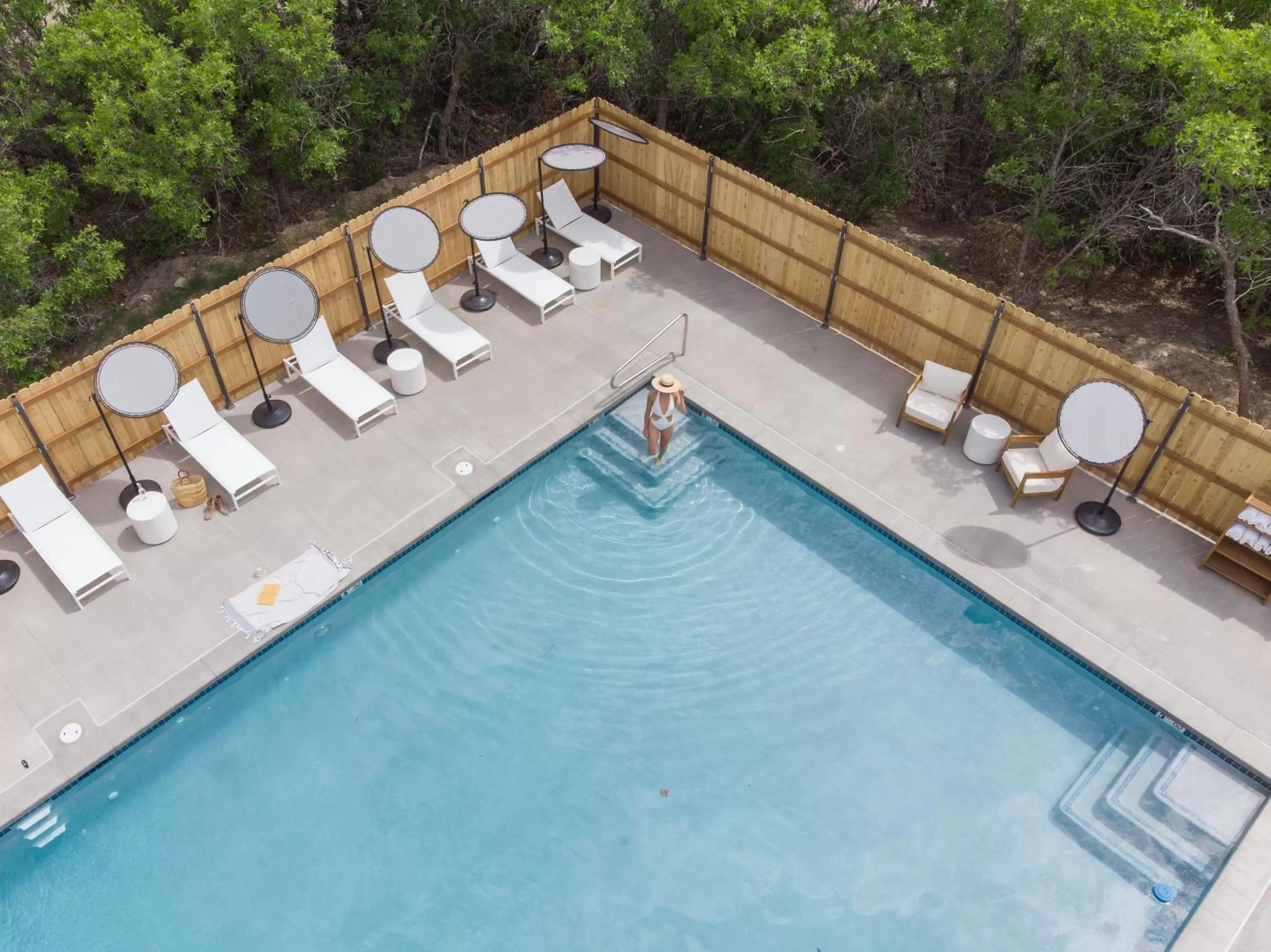 Pool View in Yonder Escalante Luxury Glamping