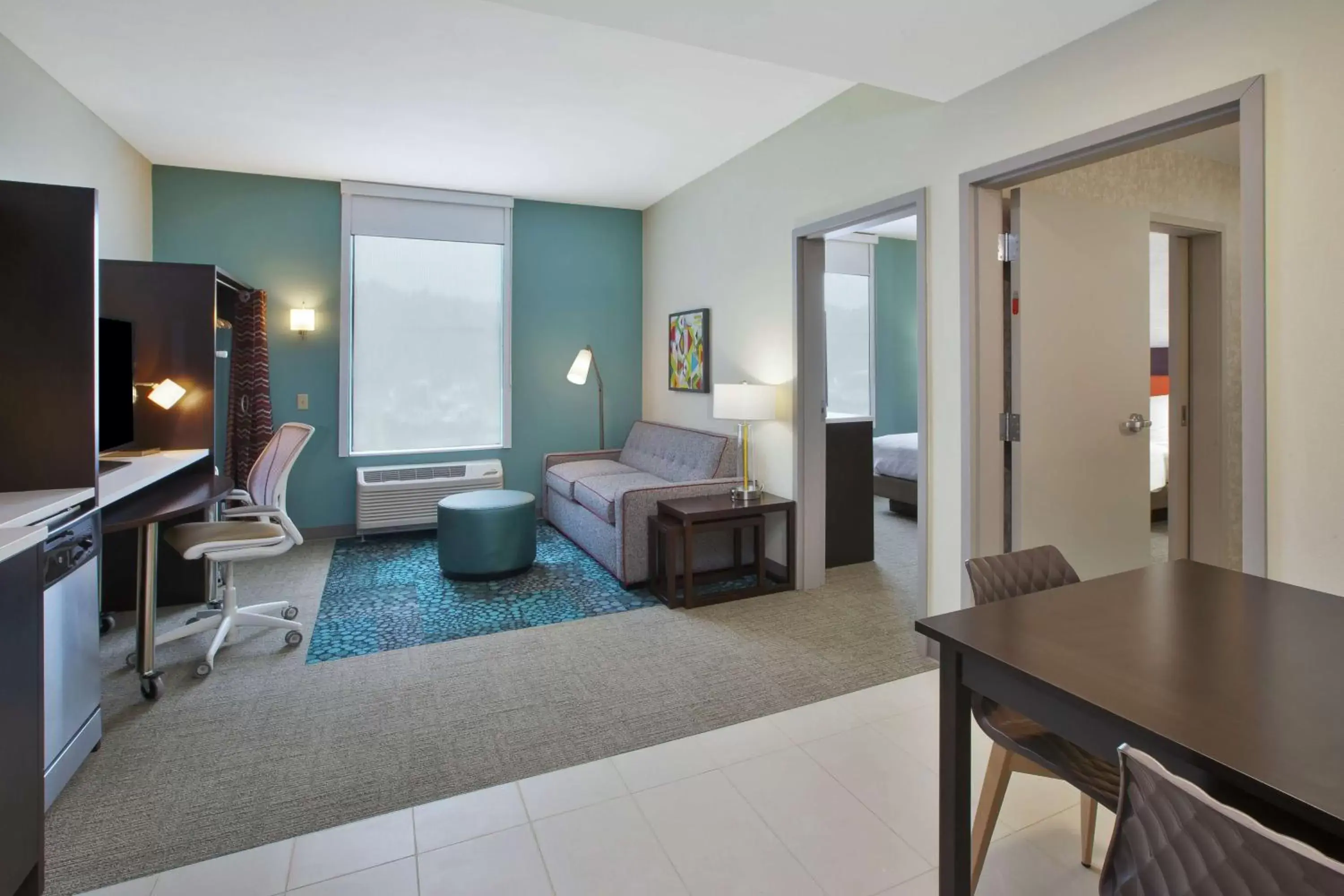 Bedroom in Home2 Suites By Hilton Holland Bedroom in Home2 Suites By Hilton Holland