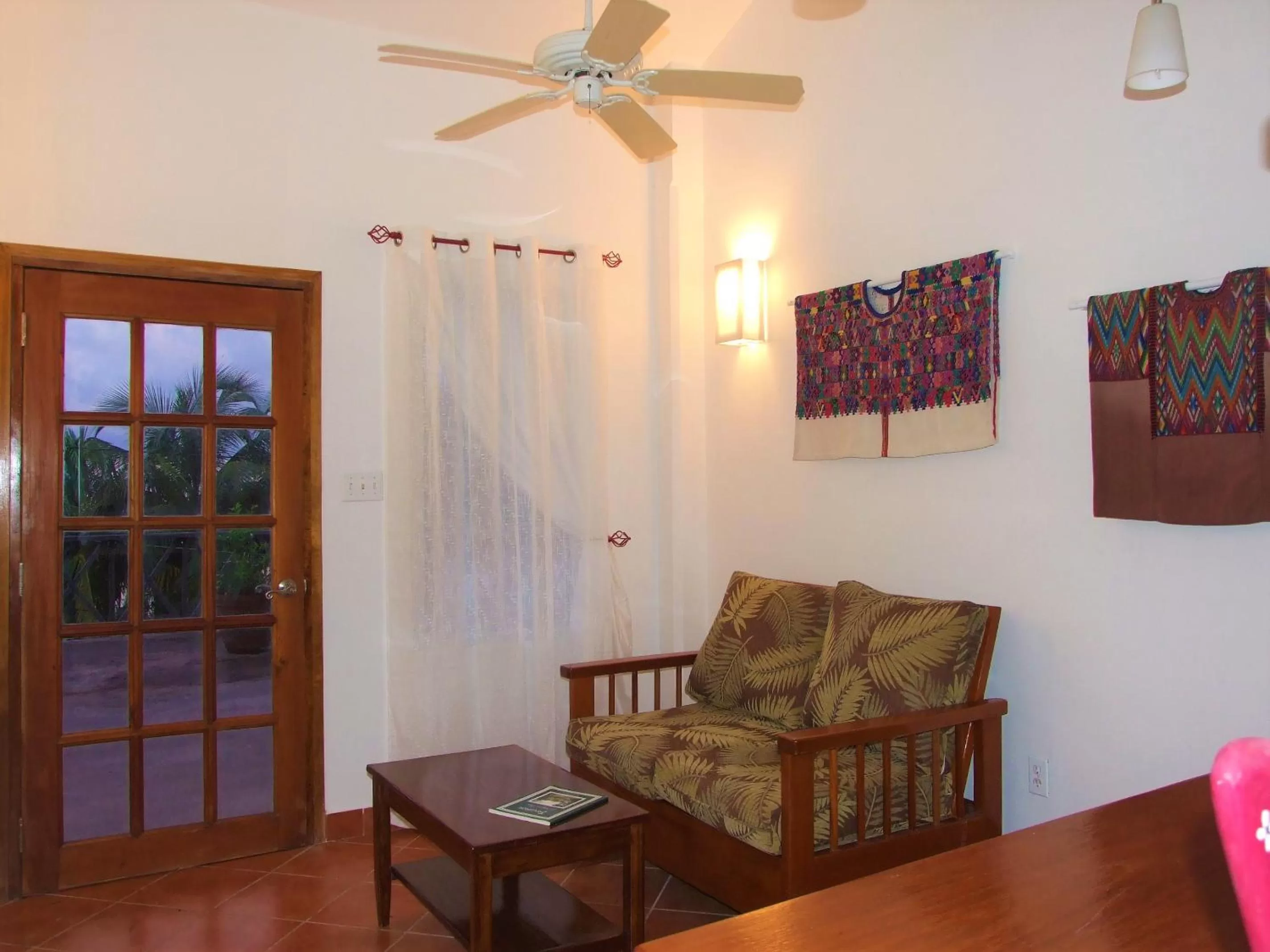 Seating area in BlueBelize B&B