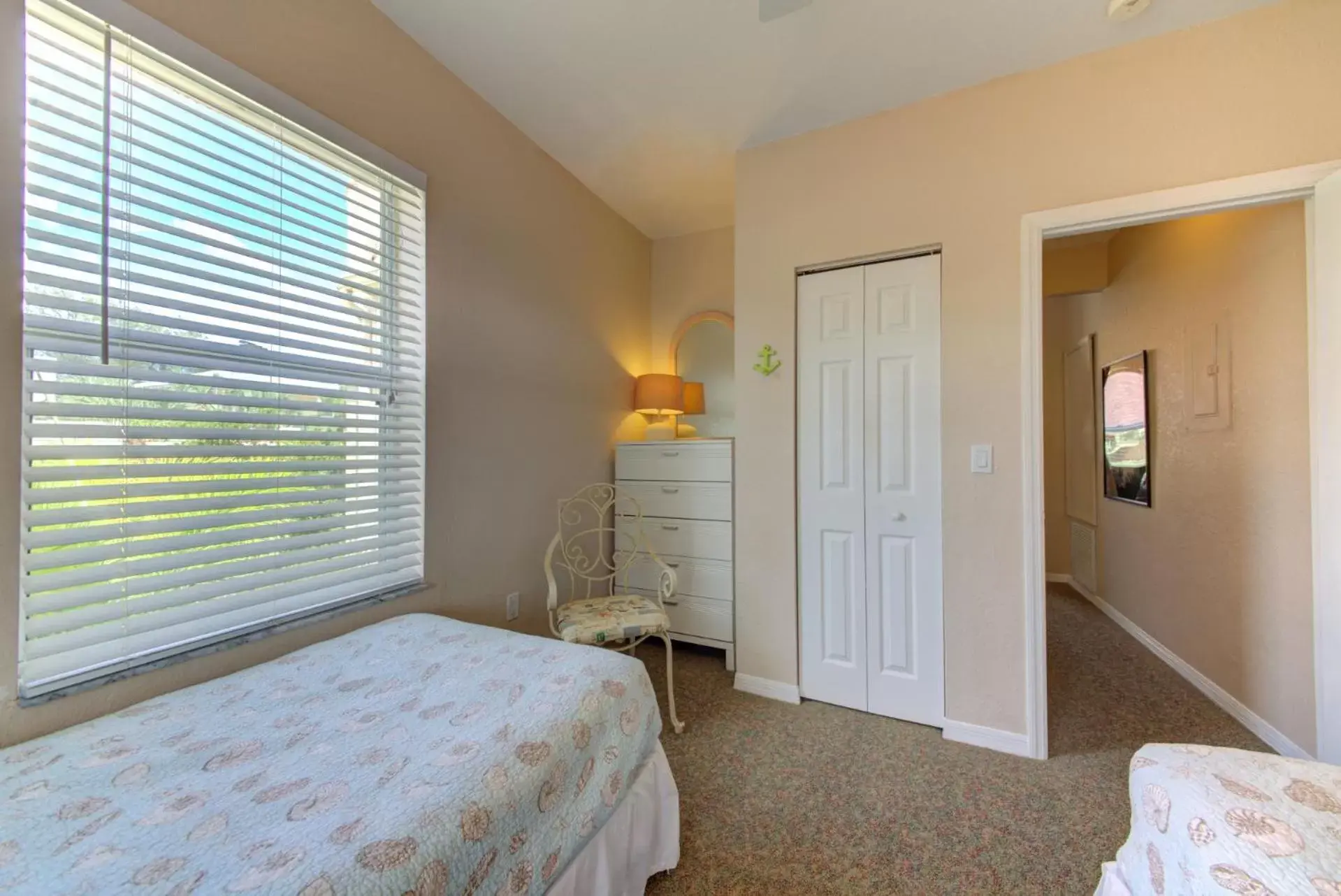 Bed in The Ringling Beach House