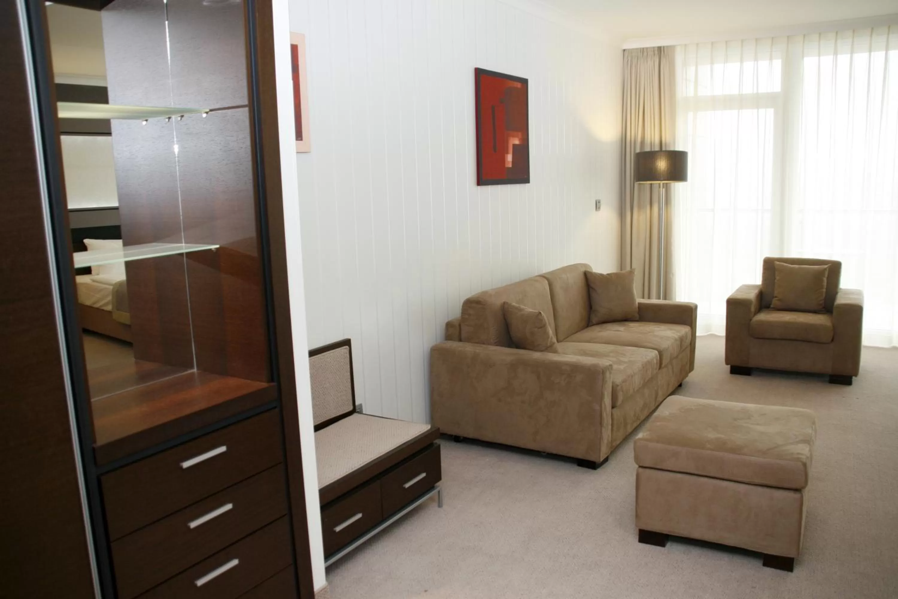 Seating area in Aquaworld Resort Budapest