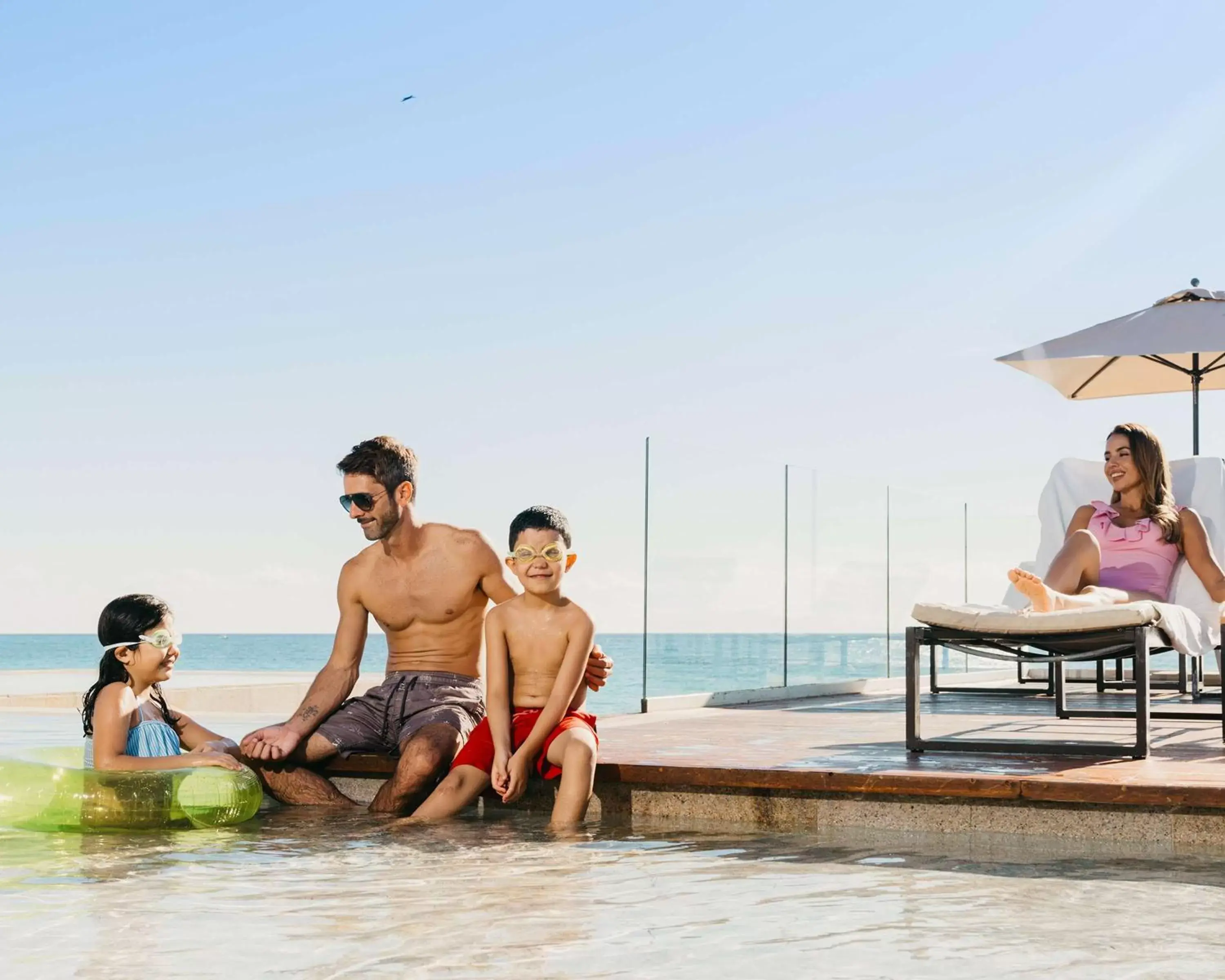 Family in Grand Hyatt Playa del Carmen Resort