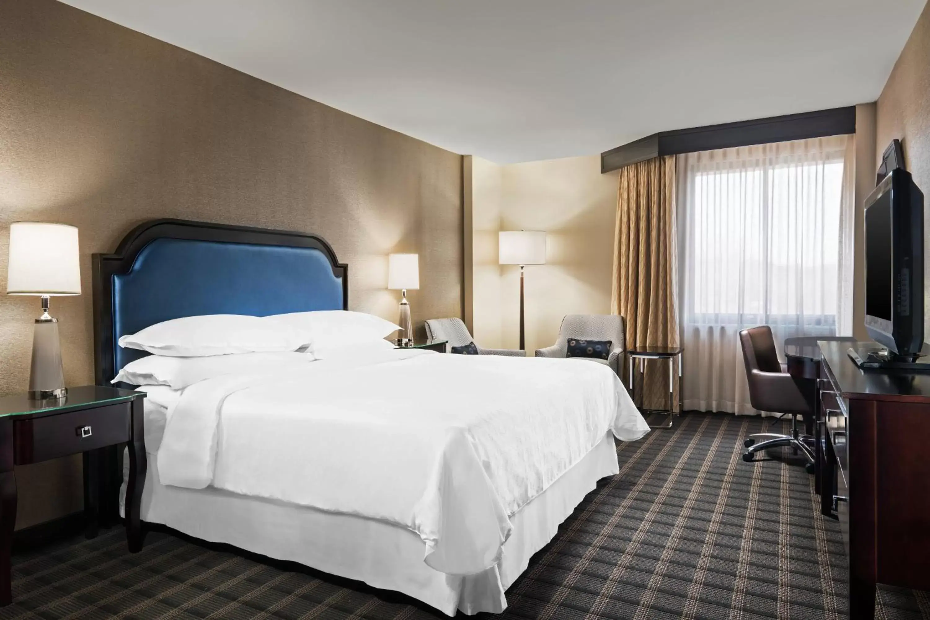 Photo of the whole room, Bed in Sheraton Charlotte Airport