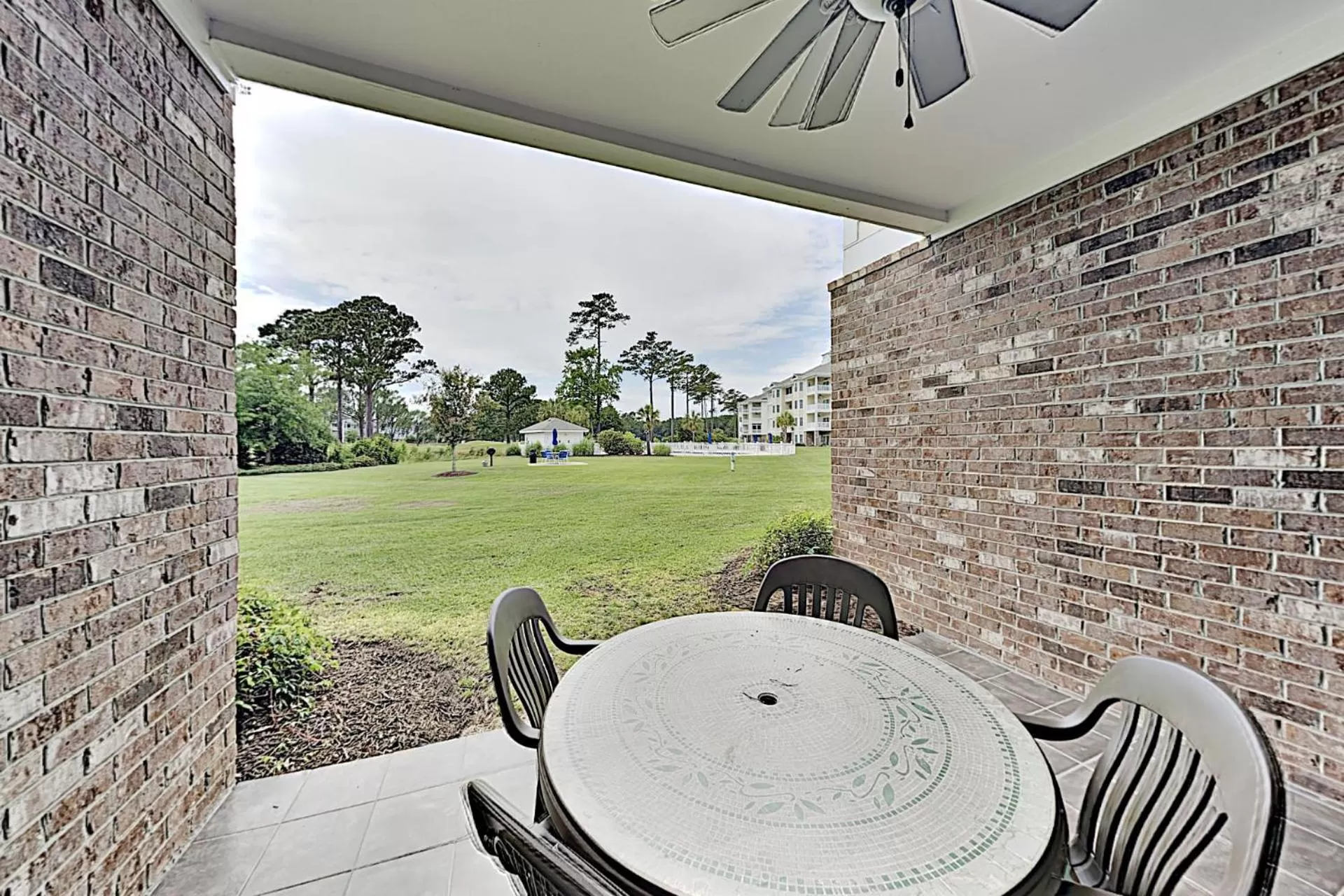 Patio in Myrtlewood Condos