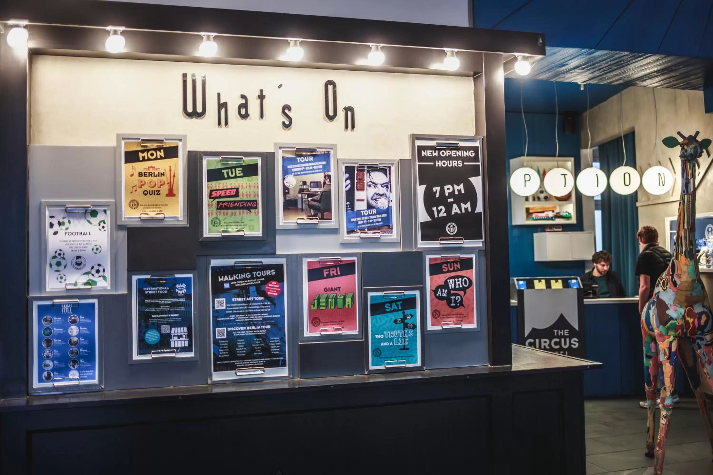 Evening entertainment in The Circus Hostel