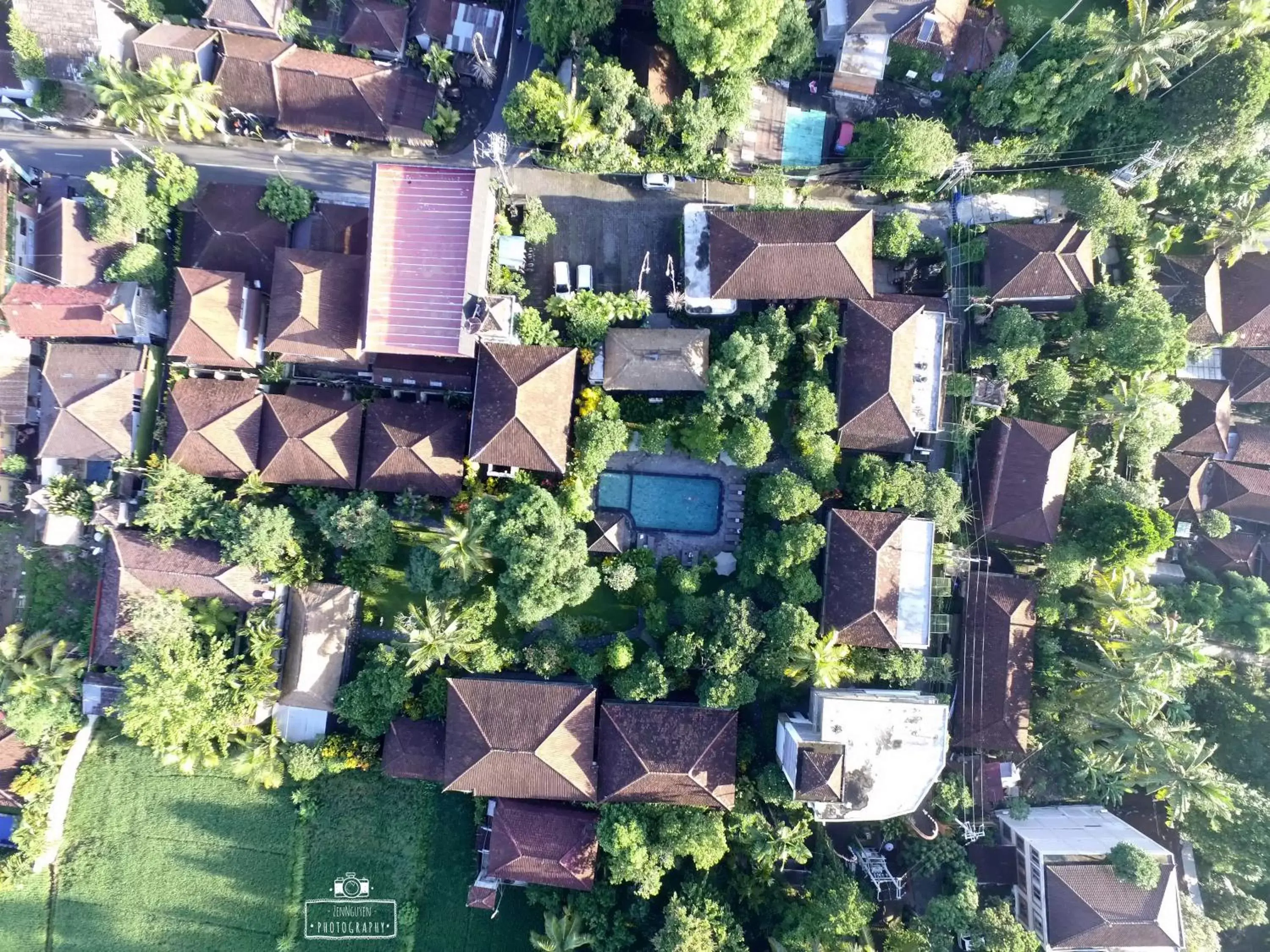 Day, Bird's-eye View in Sri Ratih Cottages, CHSE Certified