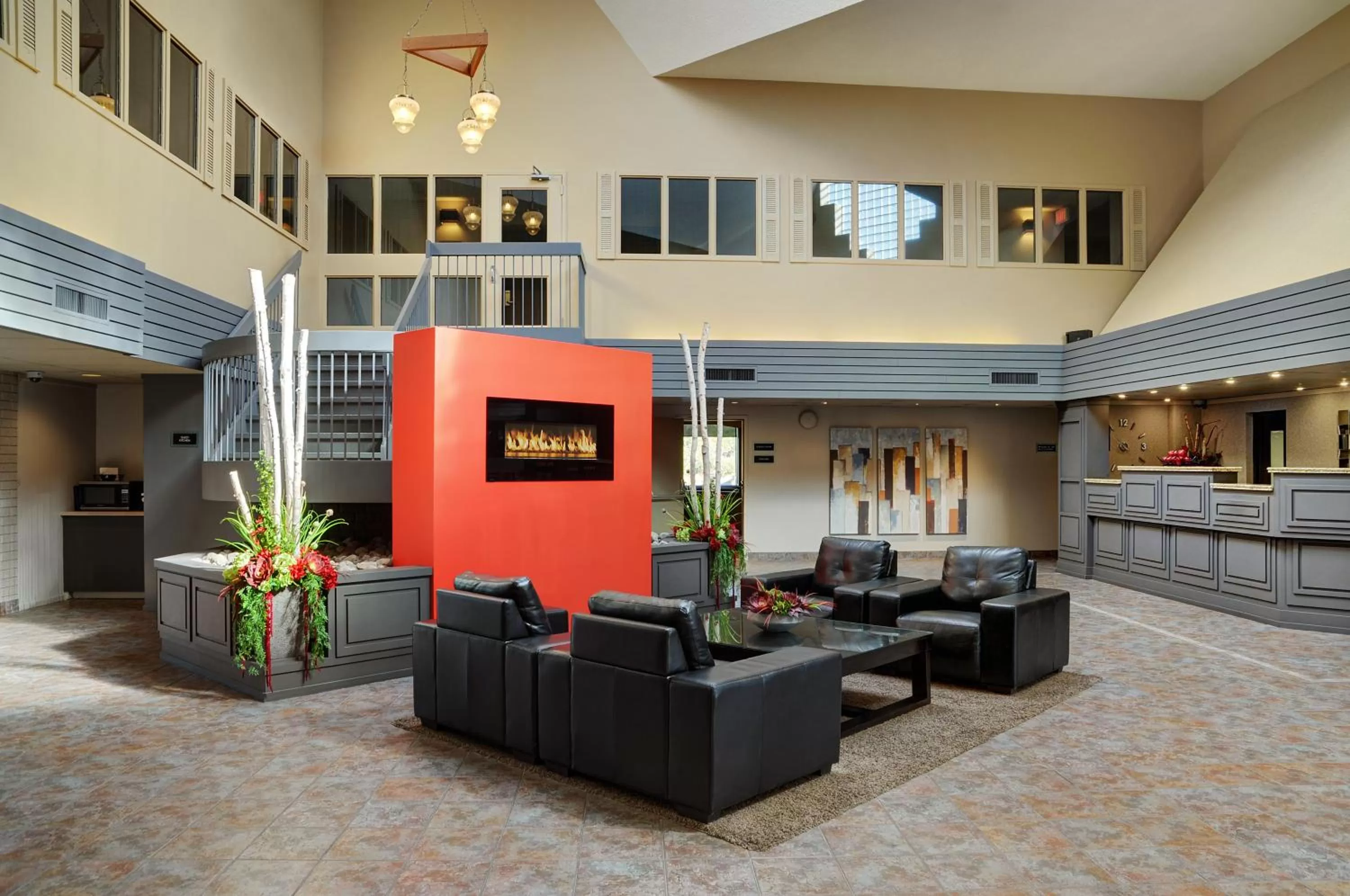 Lobby or reception in Travelway Inn Sudbury