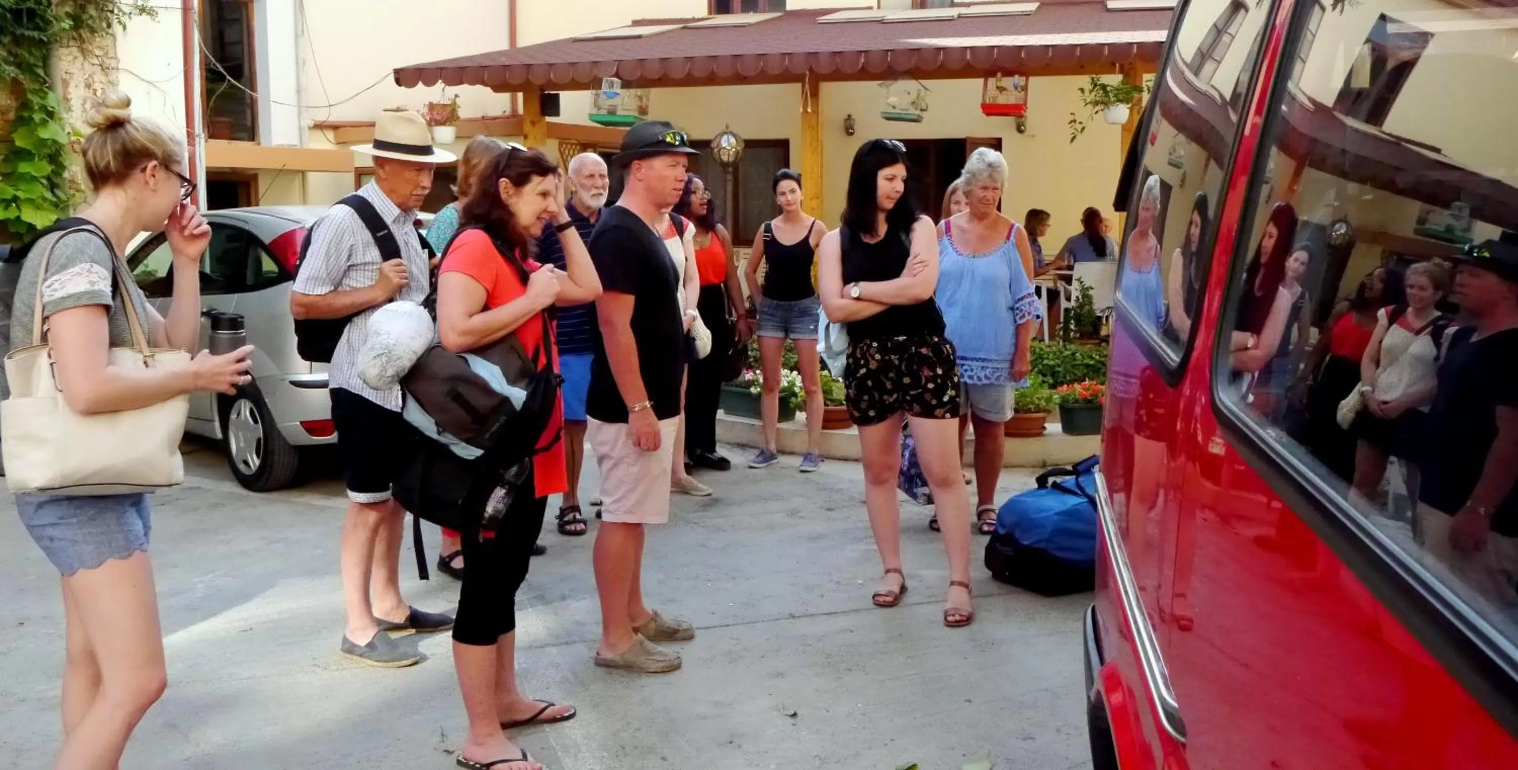 group of guests in Kruja Hotel