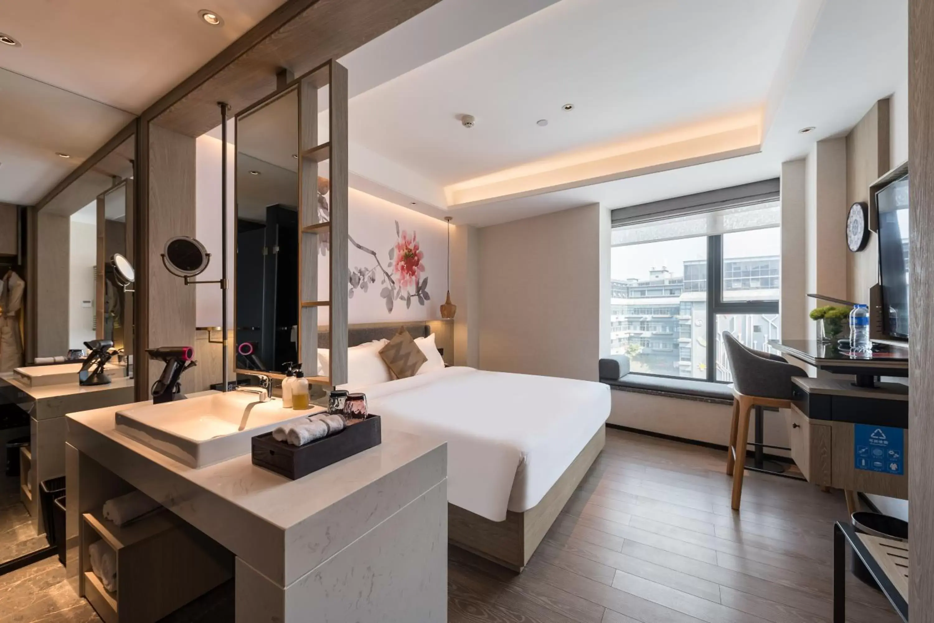 Photo of the whole room, Bed in Paco Hotel Canton Tower Pazhou-Free shuttle bus for canton fair Photo of the whole room, Bed in Paco Hotel Canton Tower Pazhou-Free shuttle bus for canton fair