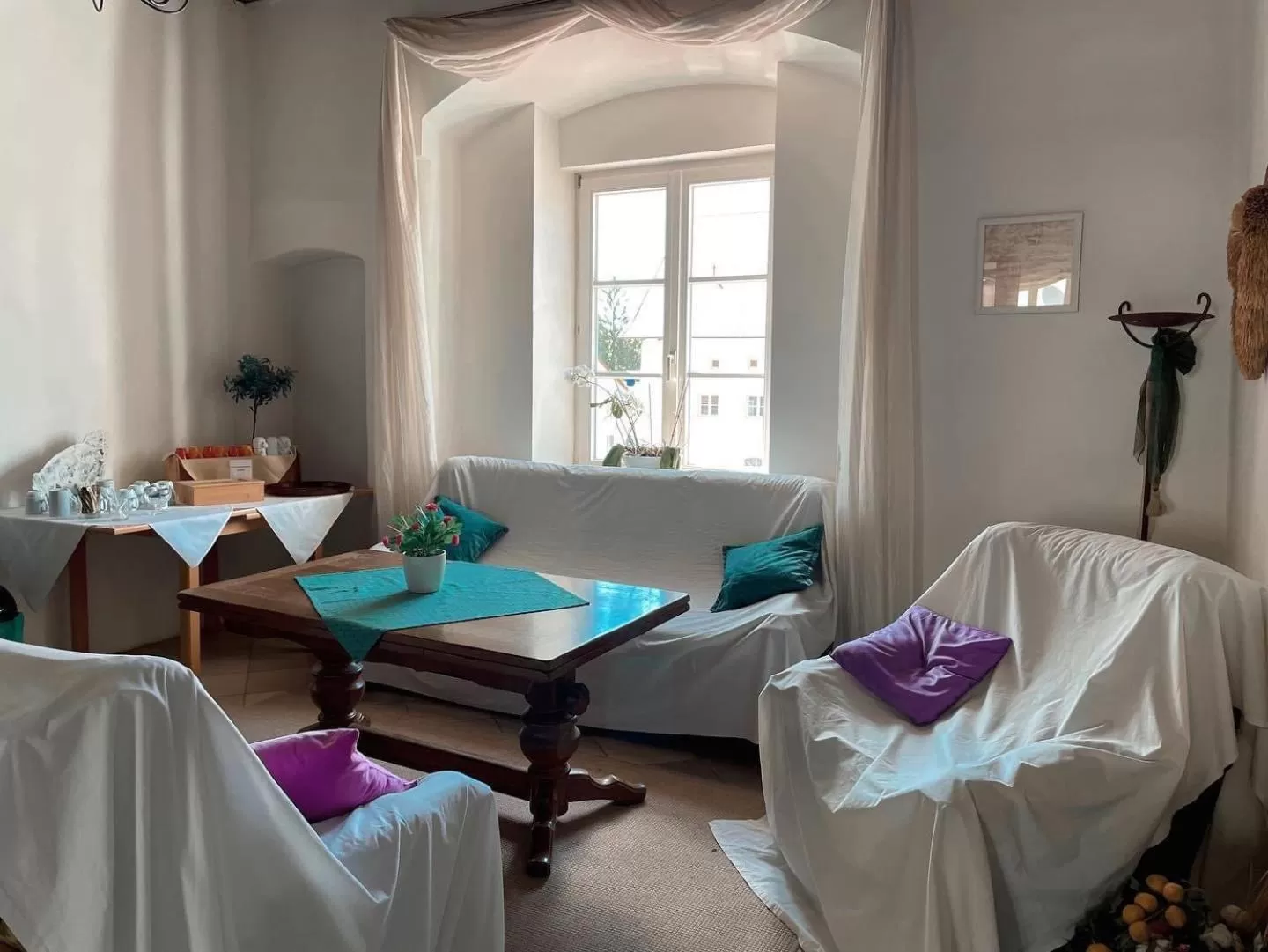 Seating area in Schwarzacher Hof in Niederbayern