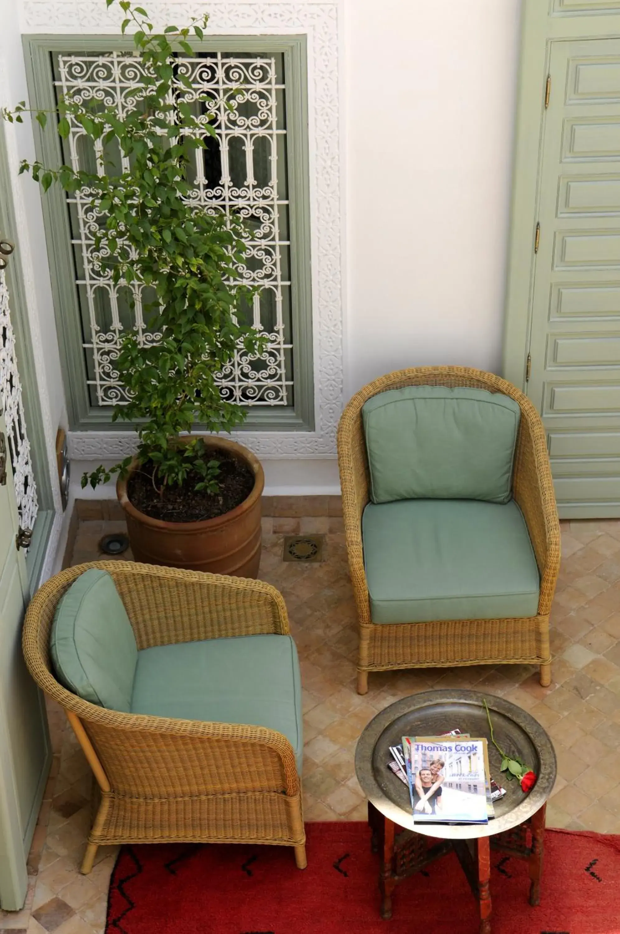 Patio, Seating Area in Riad Les Hibiscus