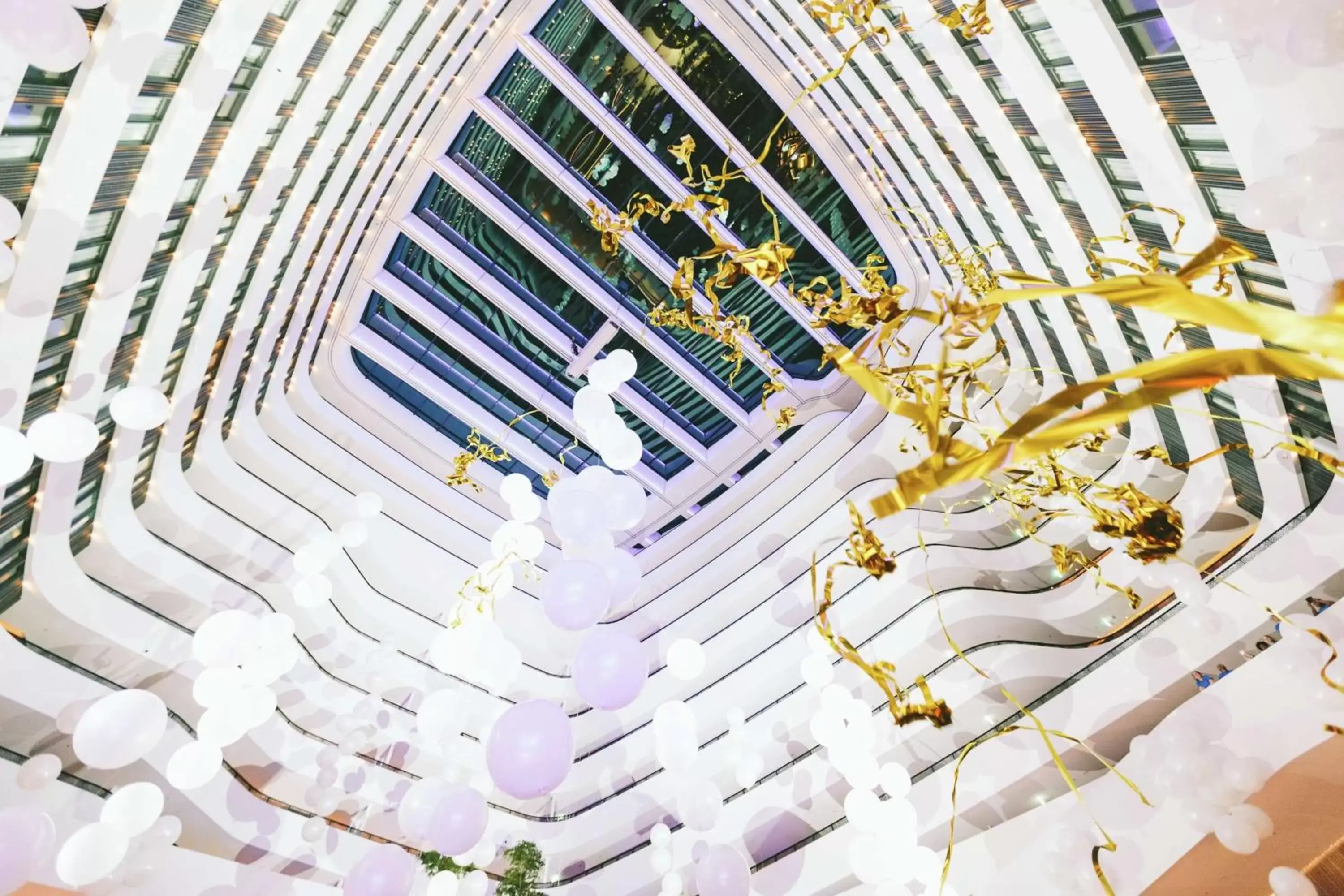 Lobby or reception, Bird's-eye View in Hilton Amsterdam Airport Schiphol