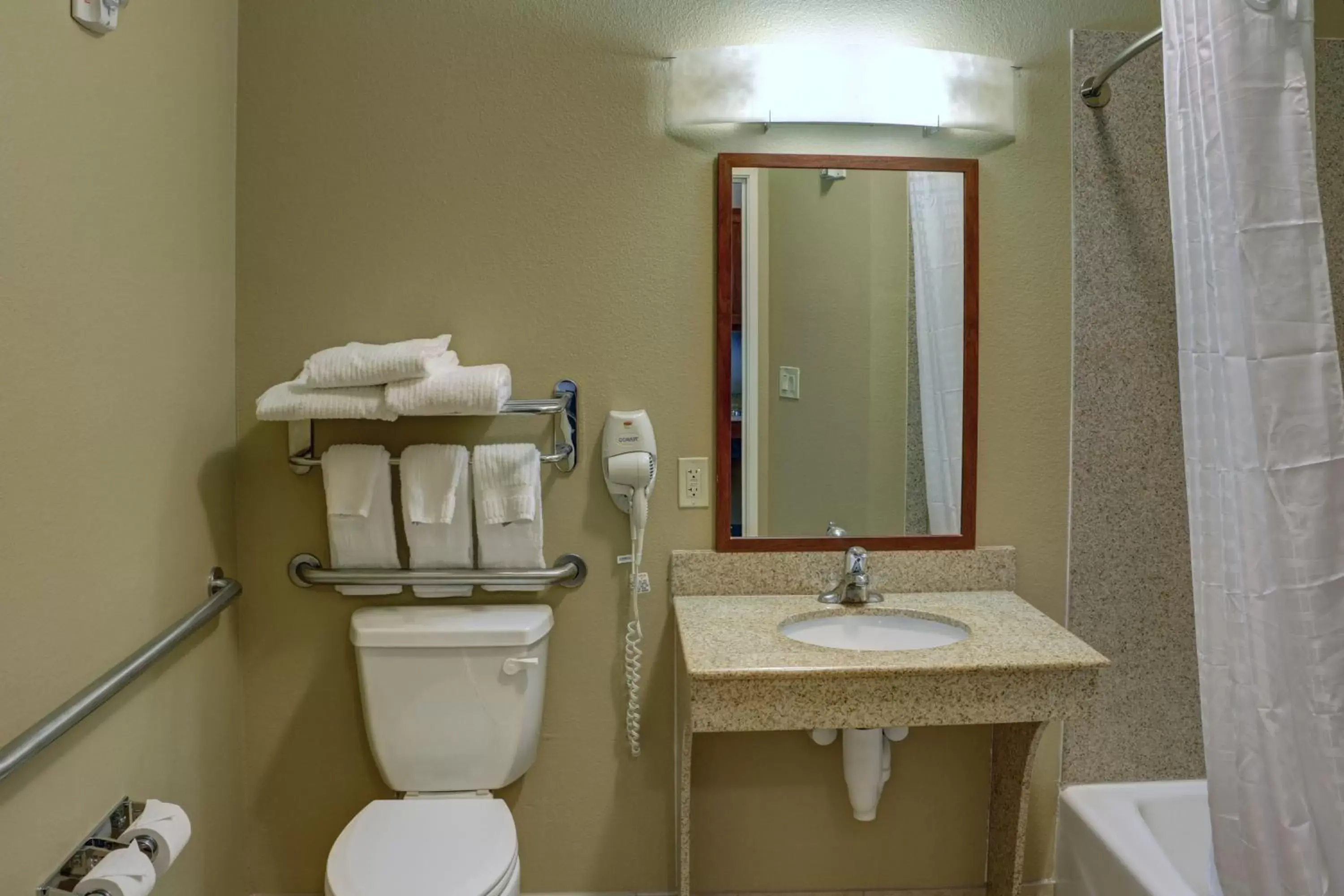 Bathroom in Candlewood Suites Texarkana, an IHG Hotel