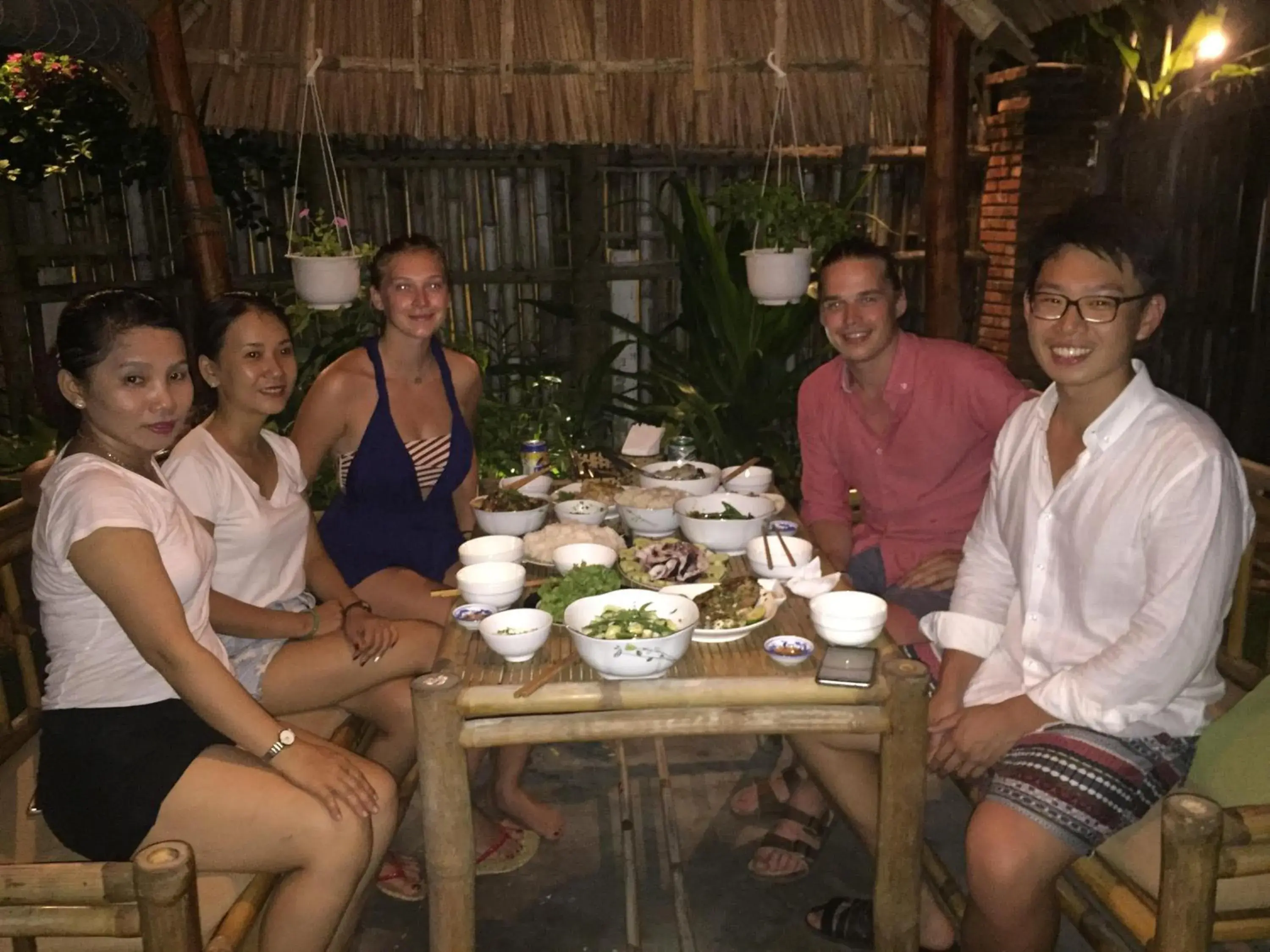 Dinner, Guests in Local Beach Homestay