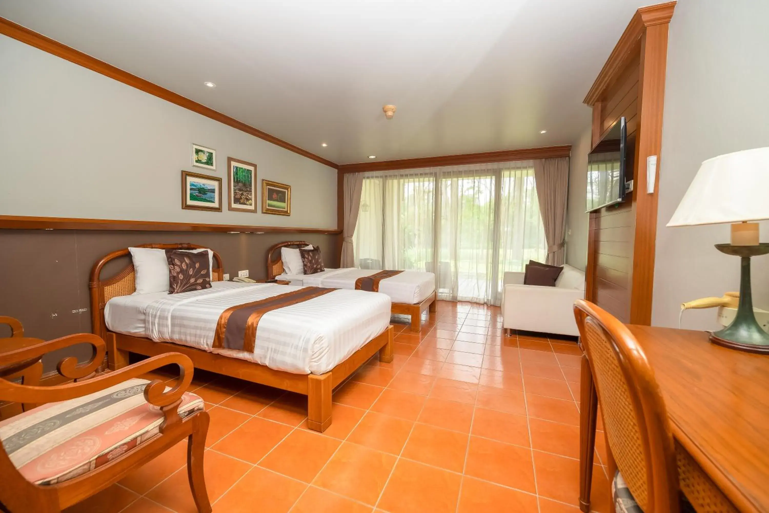 Bed in Comsaed River Kwai Resort Bed in Comsaed River Kwai Resort