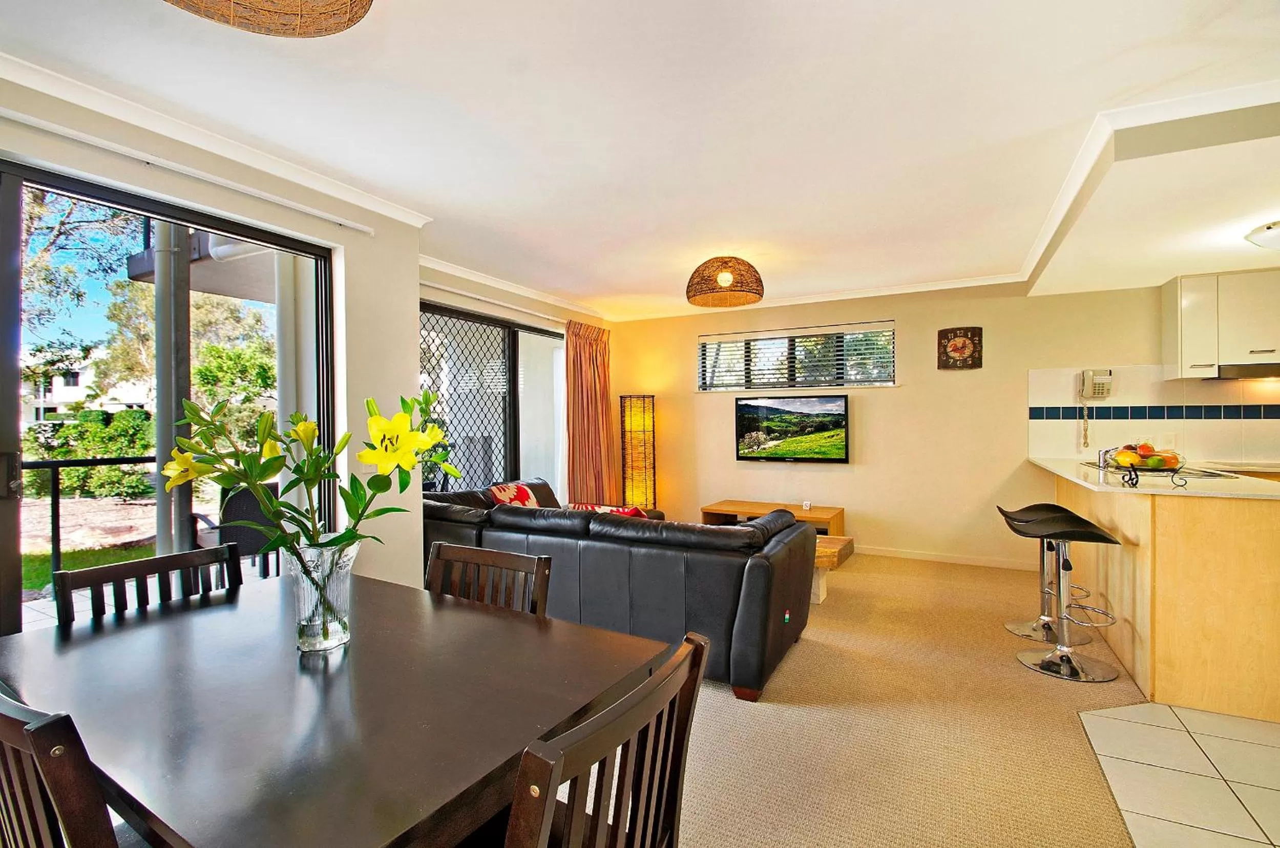 Living room in Ivory Palms Resort Noosa