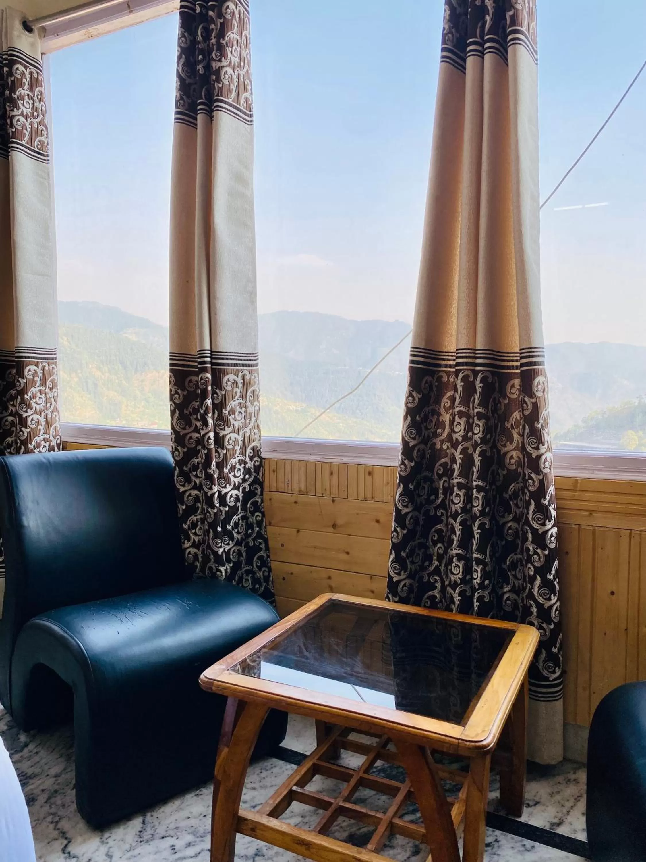 Seating area in Sai Cottage Shimla